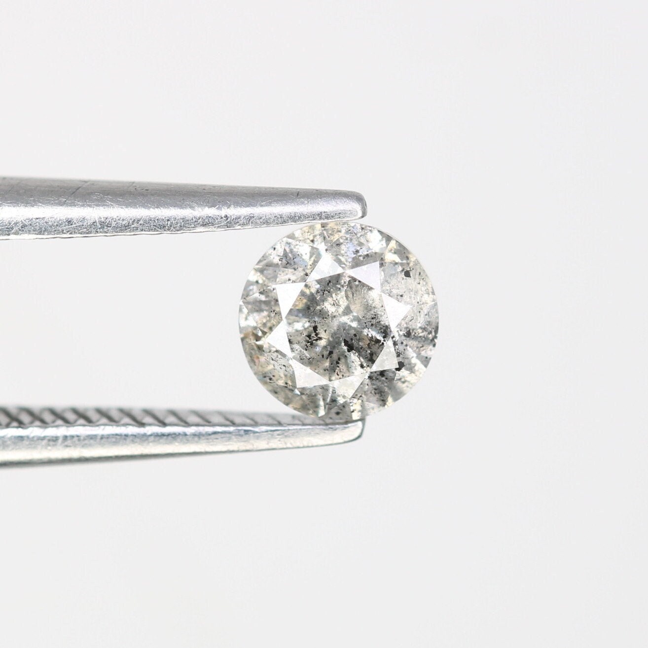 0.43 CT Natural Salt and Pepper Brilliant Cut Loose Diamond | Wedding or Birthday Gift | for Jewelry Making | Wholesale Price Diamonds