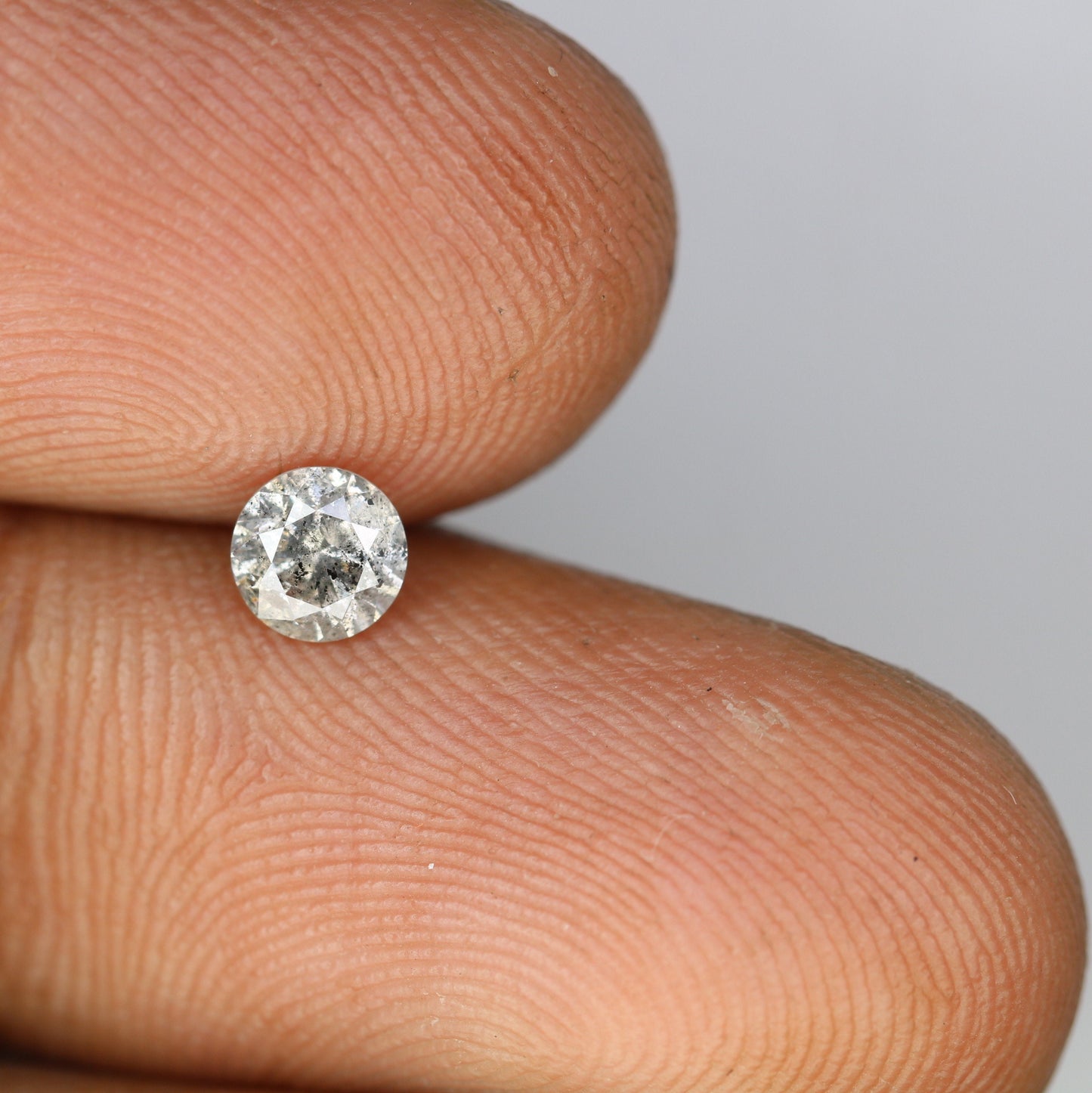 0.43 CT Natural Salt and Pepper Brilliant Cut Loose Diamond | Wedding or Birthday Gift | for Jewelry Making | Wholesale Price Diamonds