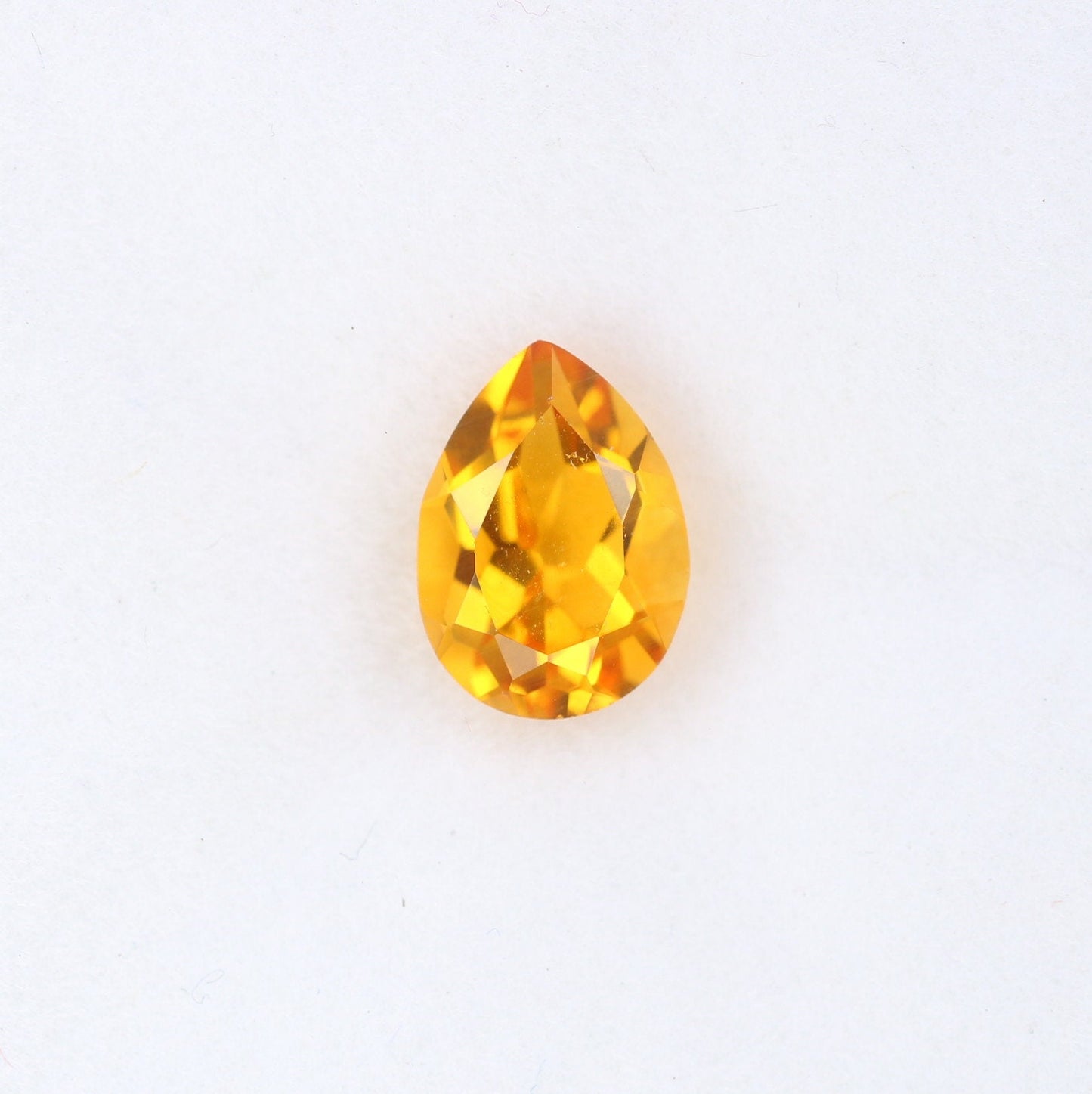 1.15 CT Natural Citrine Pear Cut Orange Gemstone for Engagement Ring - Ideal for Fine Jewelry and Diamonds