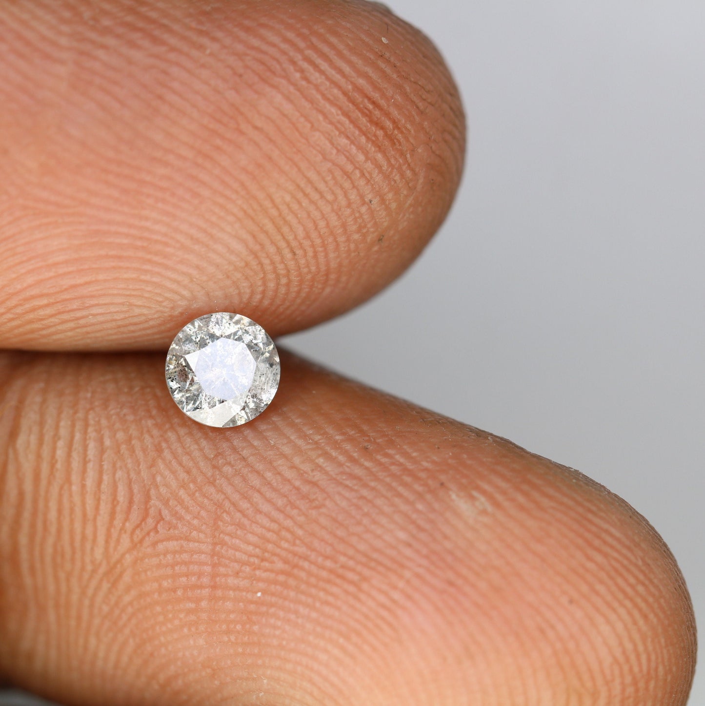 0.43 CT Natural Salt and Pepper Brilliant Cut Loose Diamond | Wedding or Birthday Gift | for Jewelry Making | Wholesale Price Diamonds