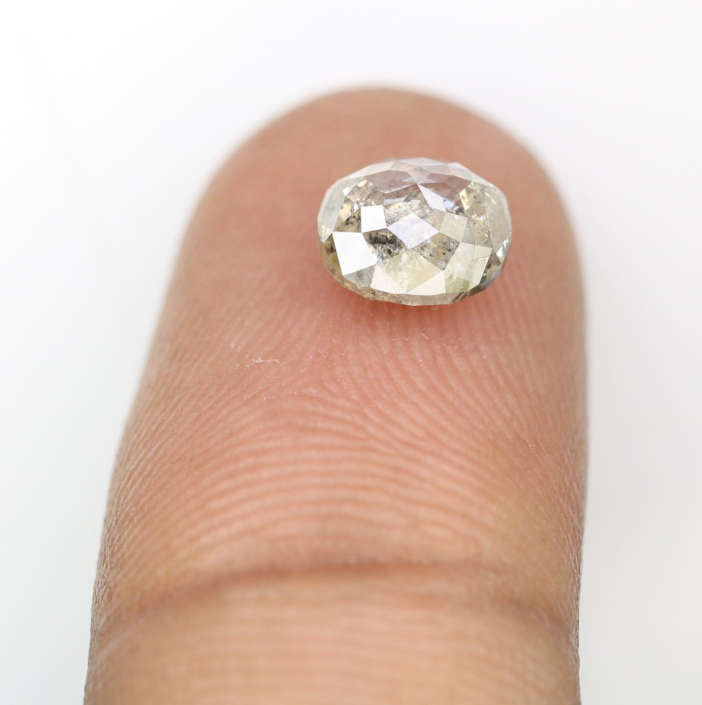 1.93 CT Oval Salt and Pepper Diamond - Unique Engagement Ring, Oval Halo Ring & Thoughtful Wedding Gift for Daughter or Girlfriend