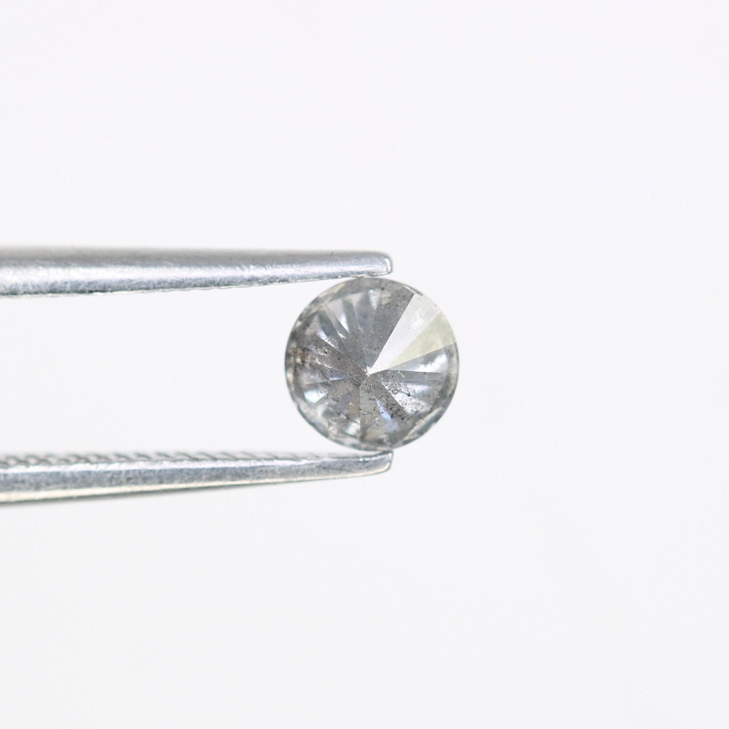 0.4 CT Natural Salt and Pepper Brilliant Cut Rustic Diamond | Multiple Occasions, Wedding, or Gifts for Wife or Sister | Custom Gold Ring