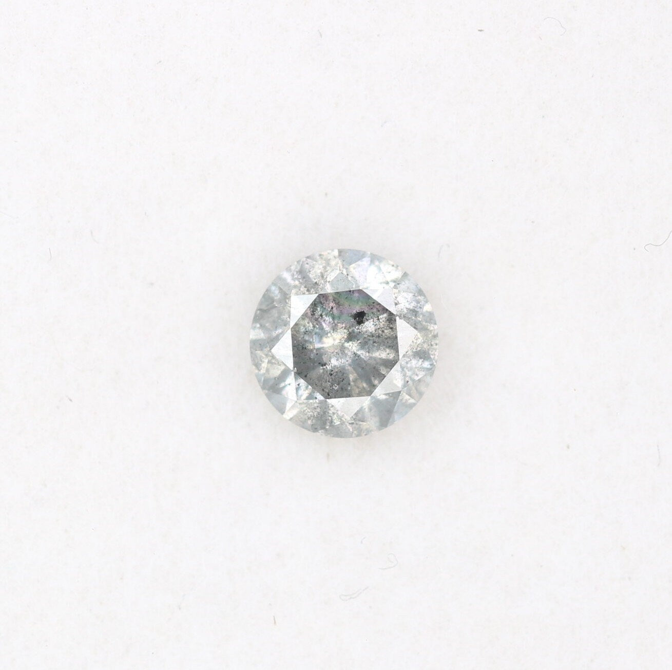 0.4 CT Natural Salt and Pepper Brilliant Cut Rustic Diamond | Multiple Occasions, Wedding, or Gifts for Wife or Sister | Custom Gold Ring
