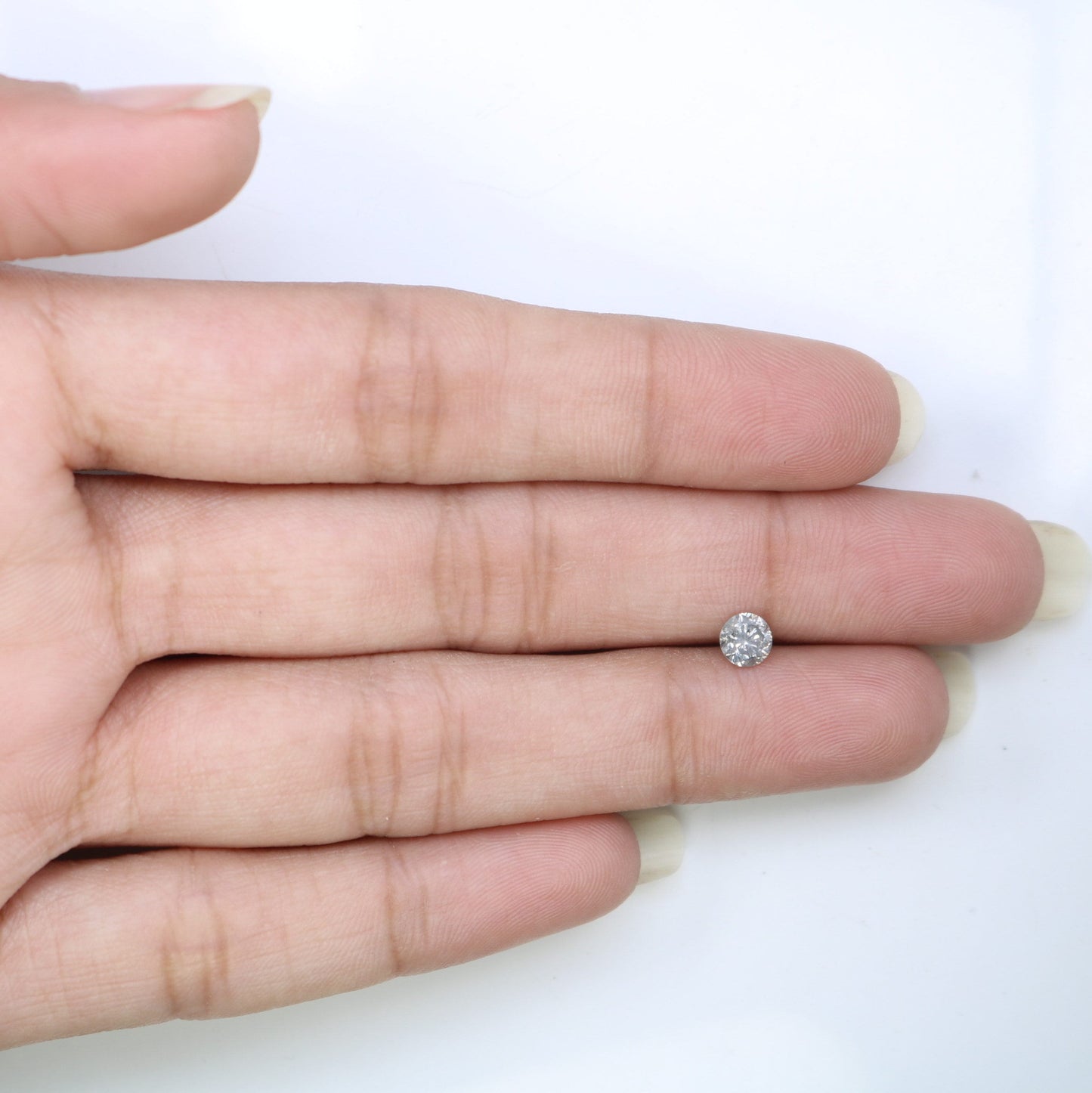 0.4 CT Natural Salt and Pepper Brilliant Cut Rustic Diamond | Multiple Occasions, Wedding, or Gifts for Wife or Sister | Custom Gold Ring