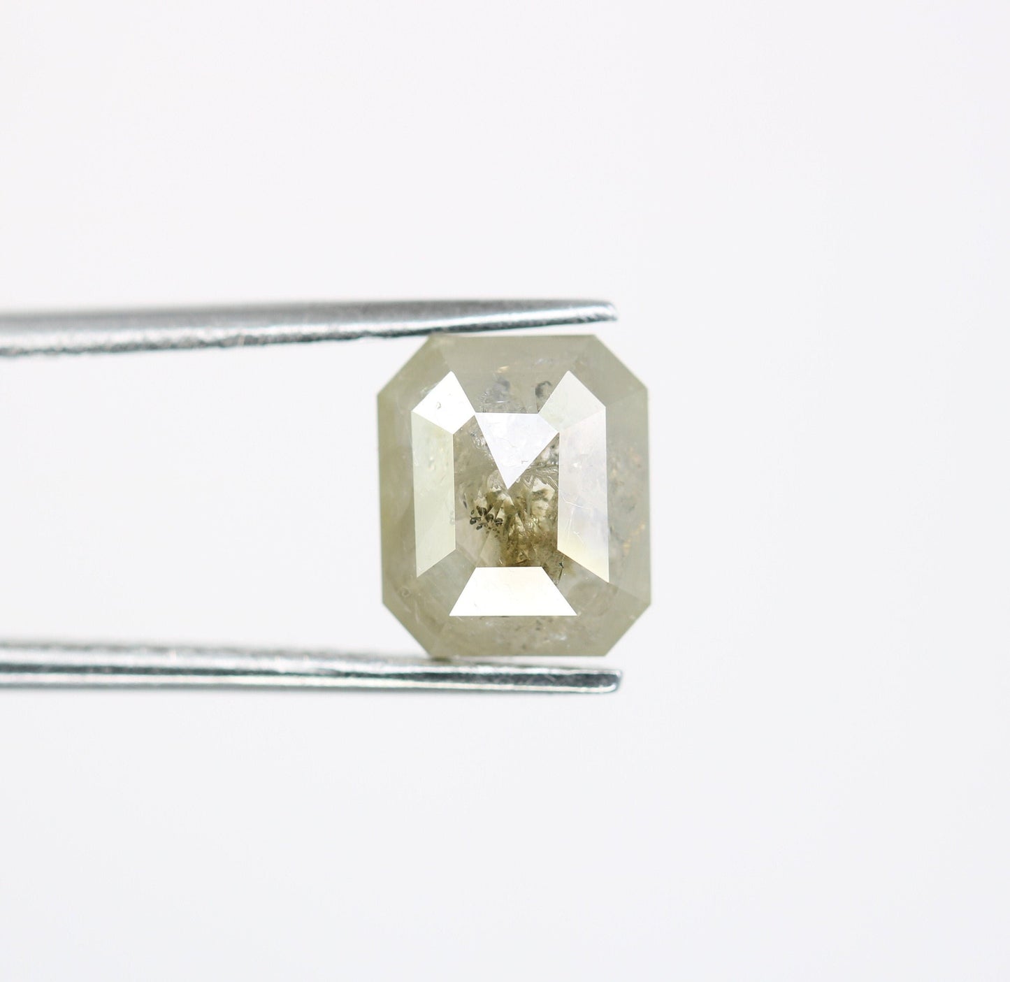 2.67 CT Emerald Cut Loose Diamond - Salt and Pepper Emerald Shape Diamond - Emerald For Wedding Ring - LABORDAY Offer - Customize Jewelry