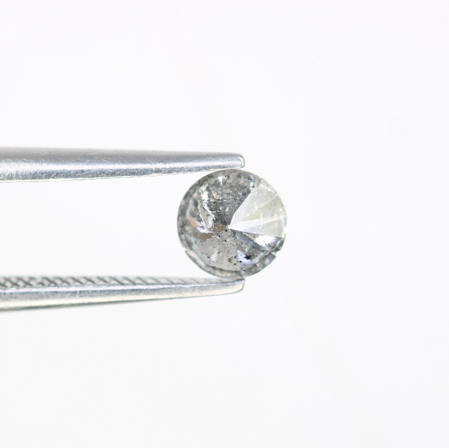 0.43 CT Loose Salt and Pepper Diamond | Brilliant Cut Natural Stone for Engagement Rings | Unique Wedding or Birthday Gift