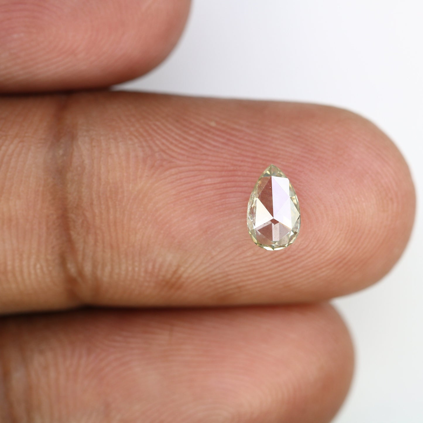 Loose Rose Cut Pear Diamond for Engagement Ring | Rustic Diamond for Gold Ring | Unique Gemstone for Custom Jewelry