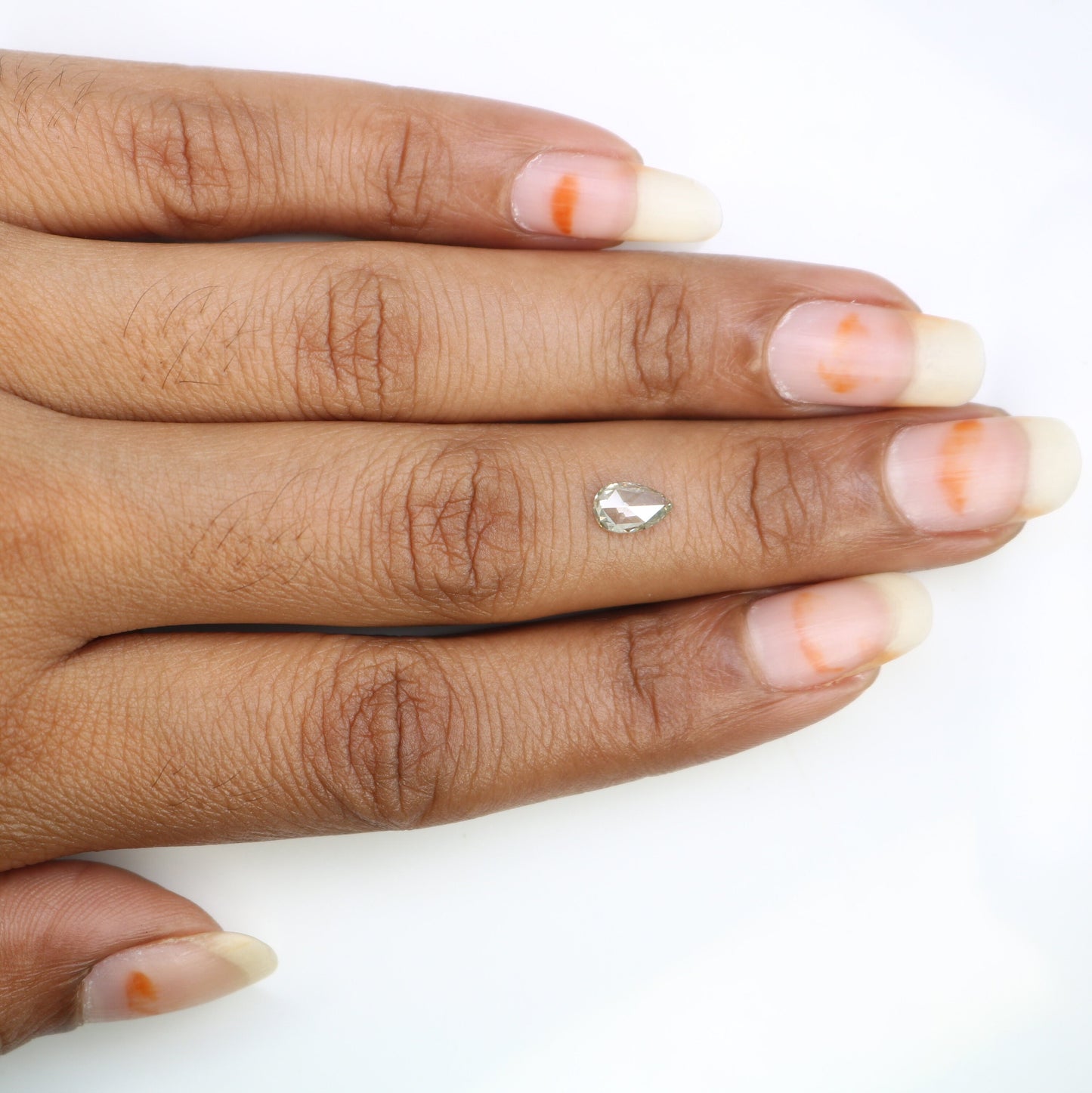 Loose Rose Cut Pear Diamond for Engagement Ring | Rustic Diamond for Gold Ring | Unique Gemstone for Custom Jewelry