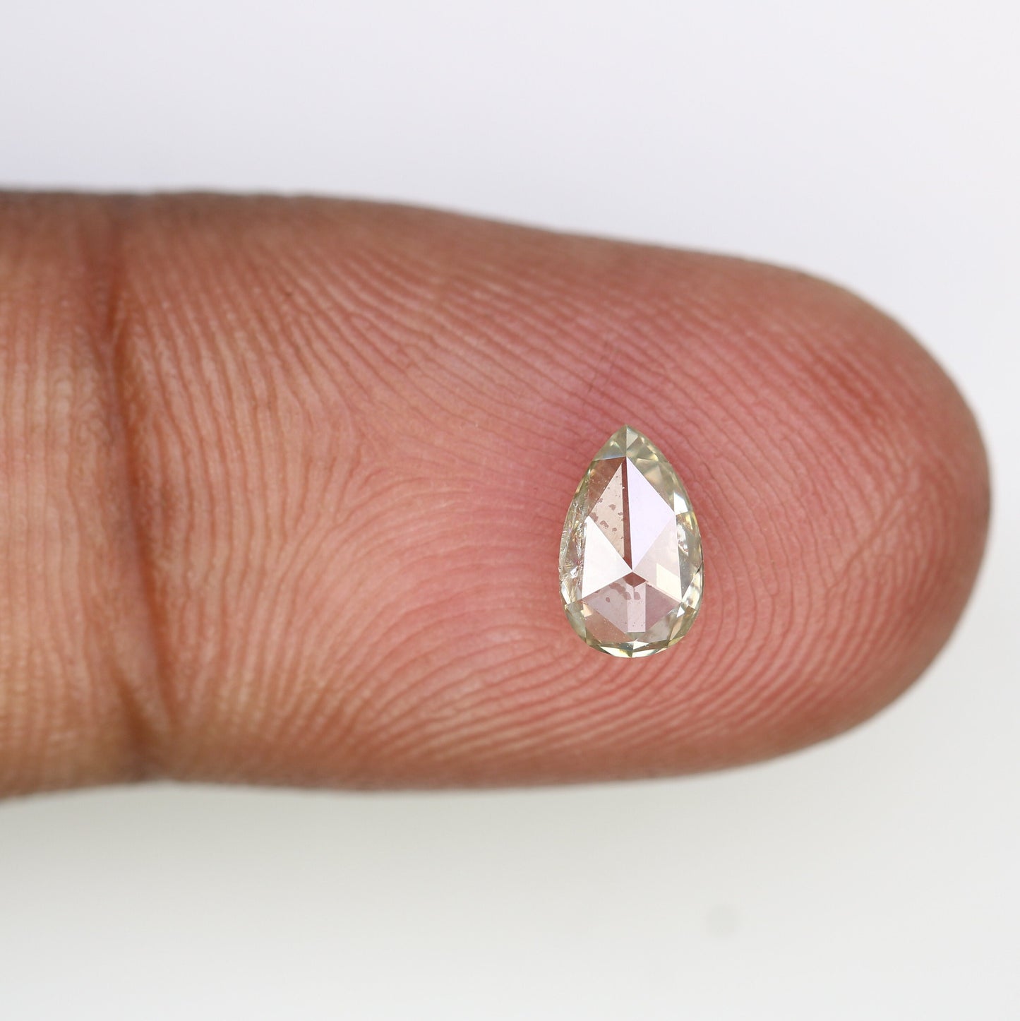 Loose Rose Cut Pear Diamond for Engagement Ring | Rustic Diamond for Gold Ring | Unique Gemstone for Custom Jewelry
