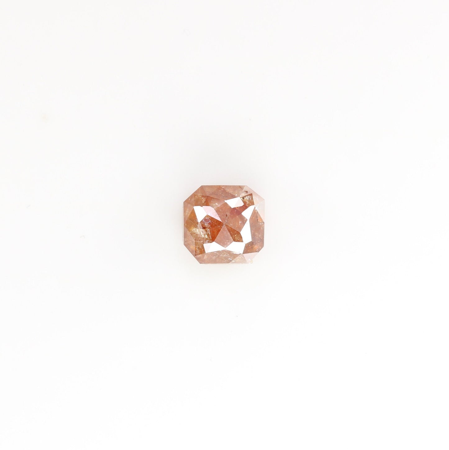 0.91 CT Natural Rustic Red Cushion Diamond - Unique Engagement or Wedding Ring, Custom Gold Jewelry & Statement Piece for Special Occasions