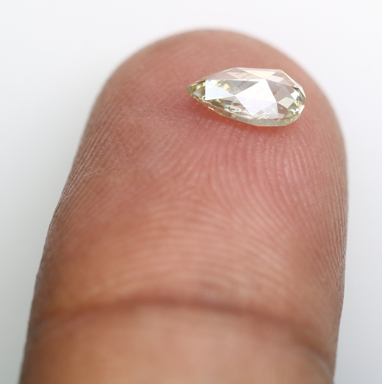Loose Rose Cut Pear Diamond for Engagement Ring | Rustic Diamond for Gold Ring | Unique Gemstone for Custom Jewelry