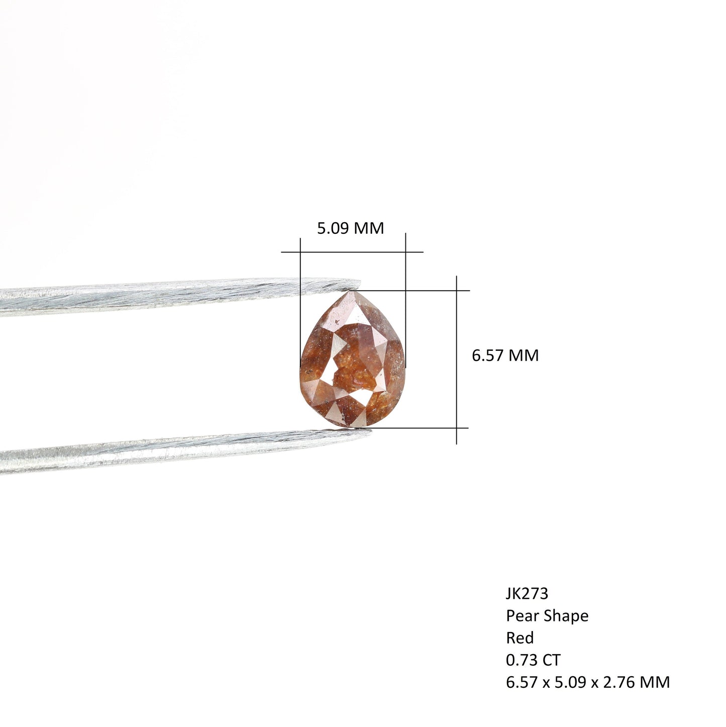 0.73 CT Gorgeous Pear Shape Red Colour Natural Diamond For Ring | Fancy Red Colour | Wedding Jewlery | Gift For HerFor Gold Ring Diamonds