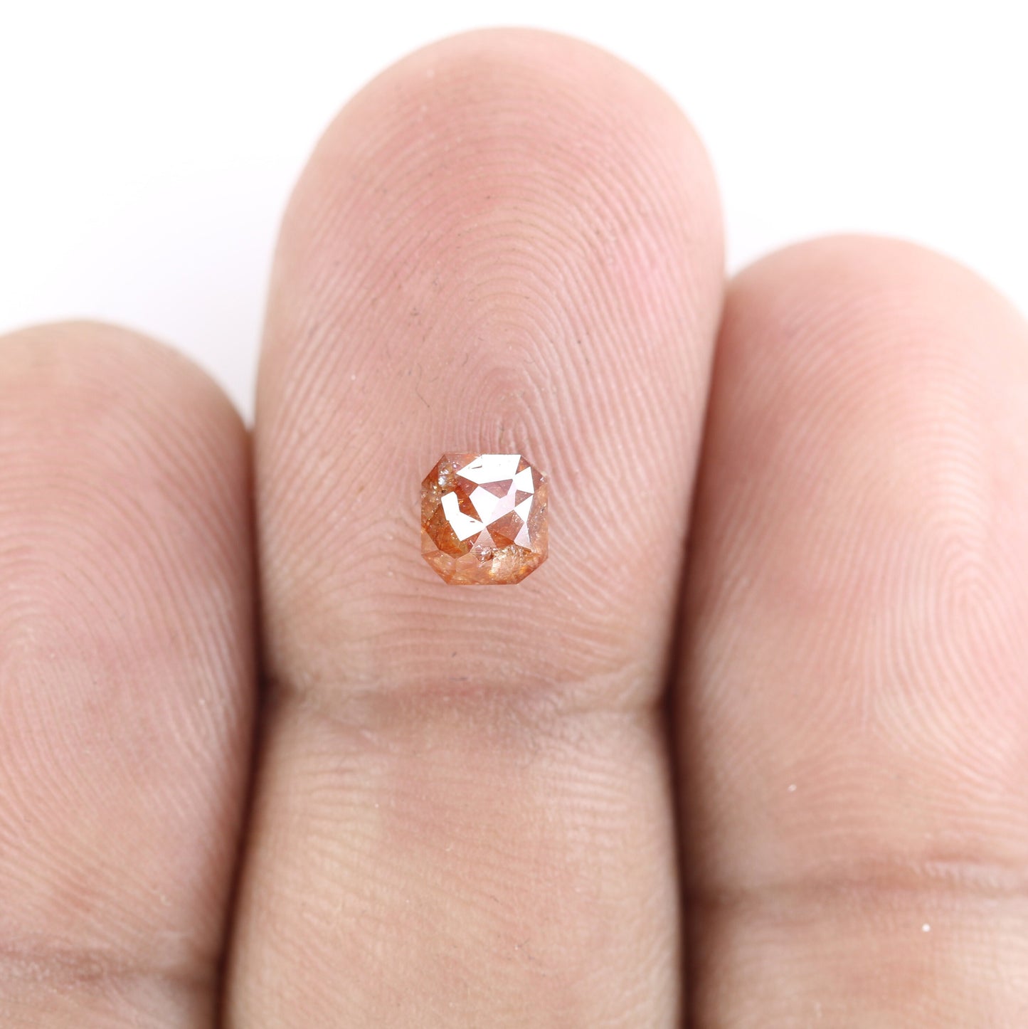 0.91 CT Natural Rustic Red Cushion Diamond - Unique Engagement or Wedding Ring, Custom Gold Jewelry & Statement Piece for Special Occasions