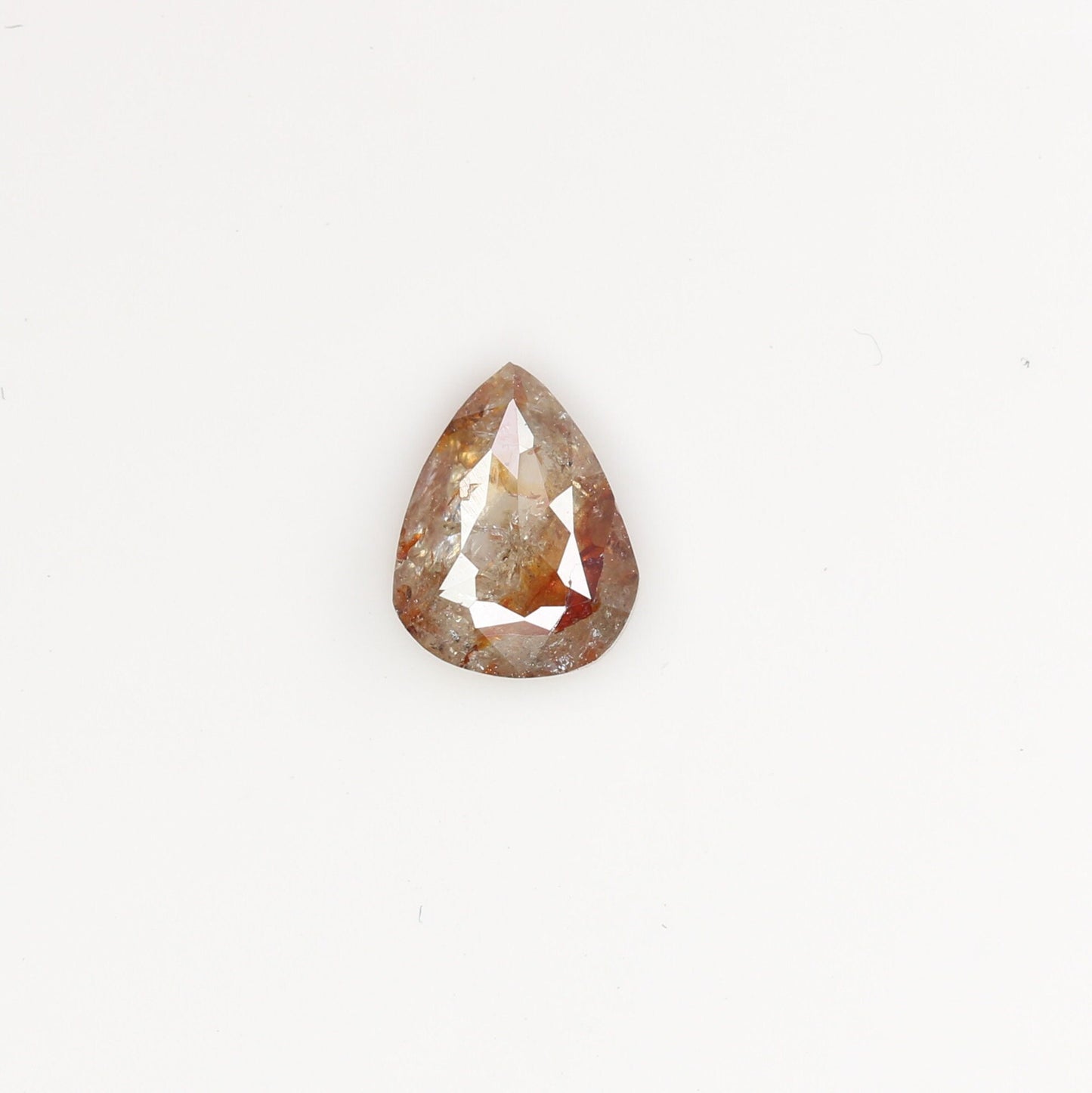 0.4 CT Natural Rough Pear Shape Light Red Colour Loose Diamond For Engagement Ring, Wedding Jewlery, Gift For HerFor Gold Ring Diamonds