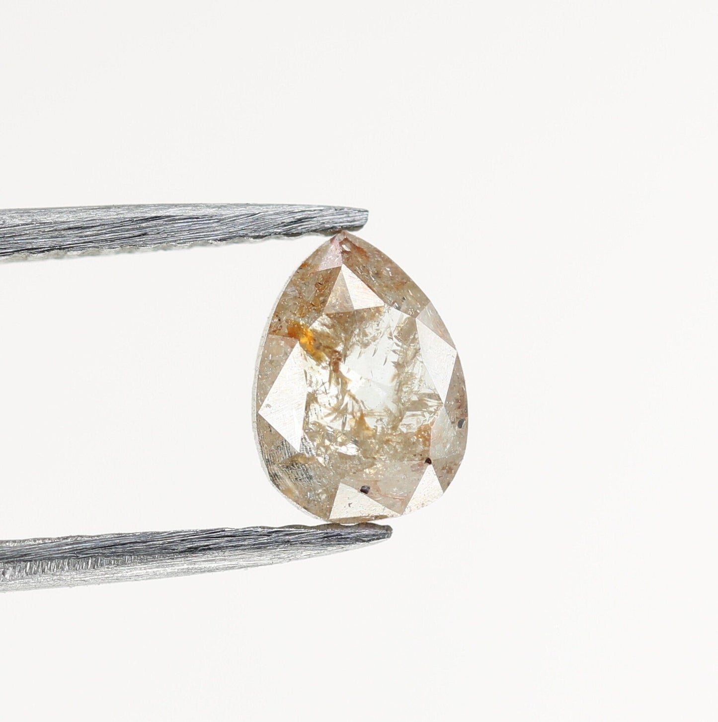 0.59 CT Rustic Peach Colour Pear Shape Diamond For Ring, For Pendant, Customized Jewlery MakingFor Gold Ring Diamonds
