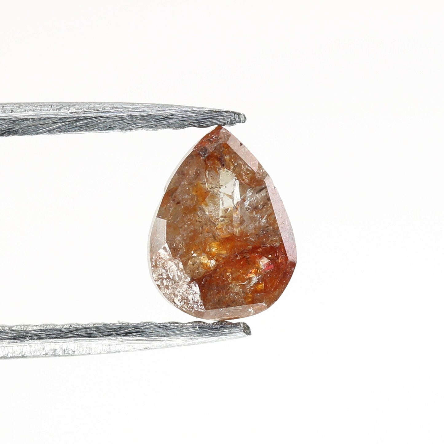 0.67 CT Pear Shape Red Colour Natural Loose Diamond For Engagement Ring, Wedding Jewlery, Gift For HerFor Gold Ring Diamonds