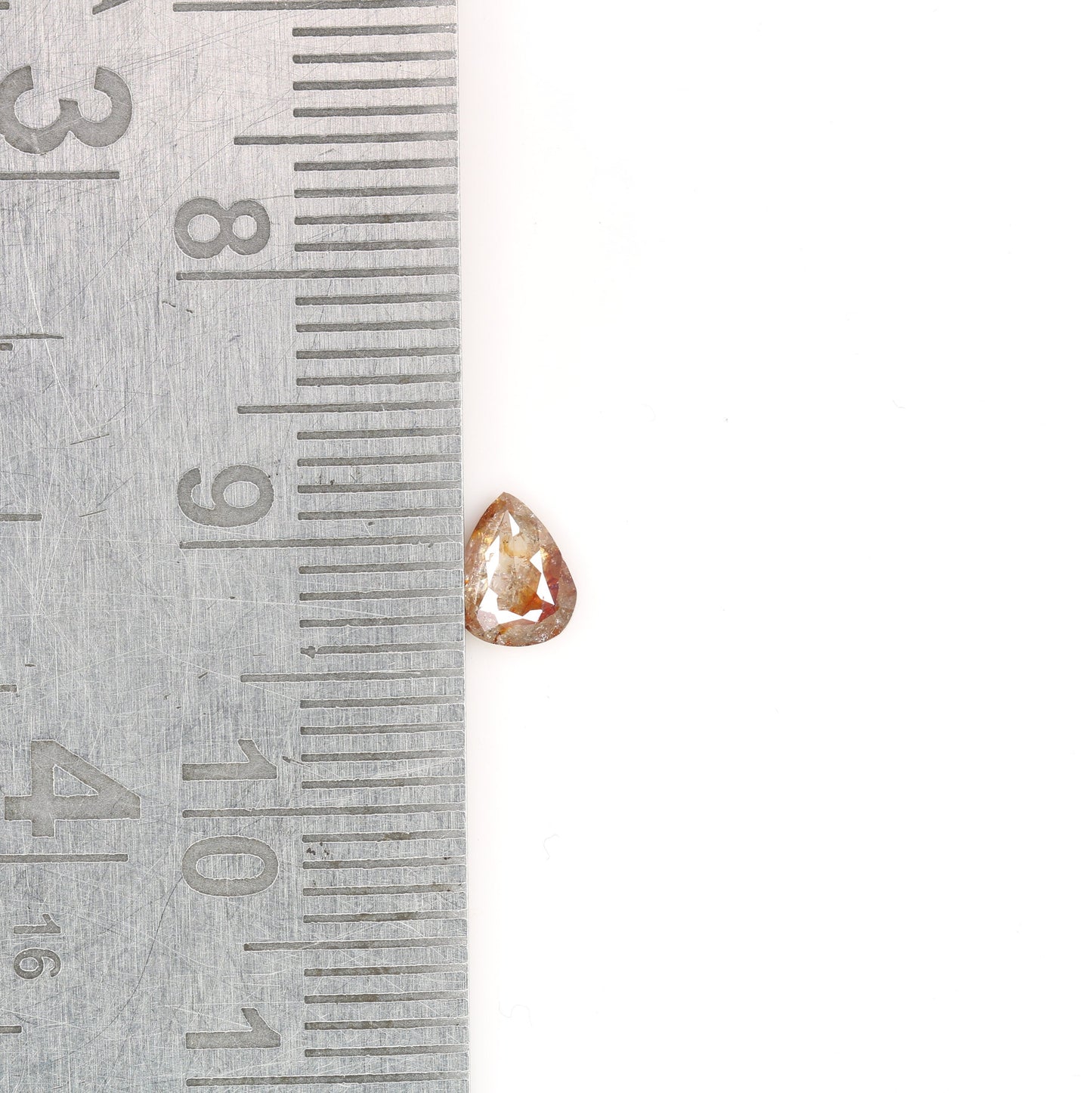 0.4 CT Natural Rough Pear Shape Light Red Colour Loose Diamond For Engagement Ring, Wedding Jewlery, Gift For HerFor Gold Ring Diamonds
