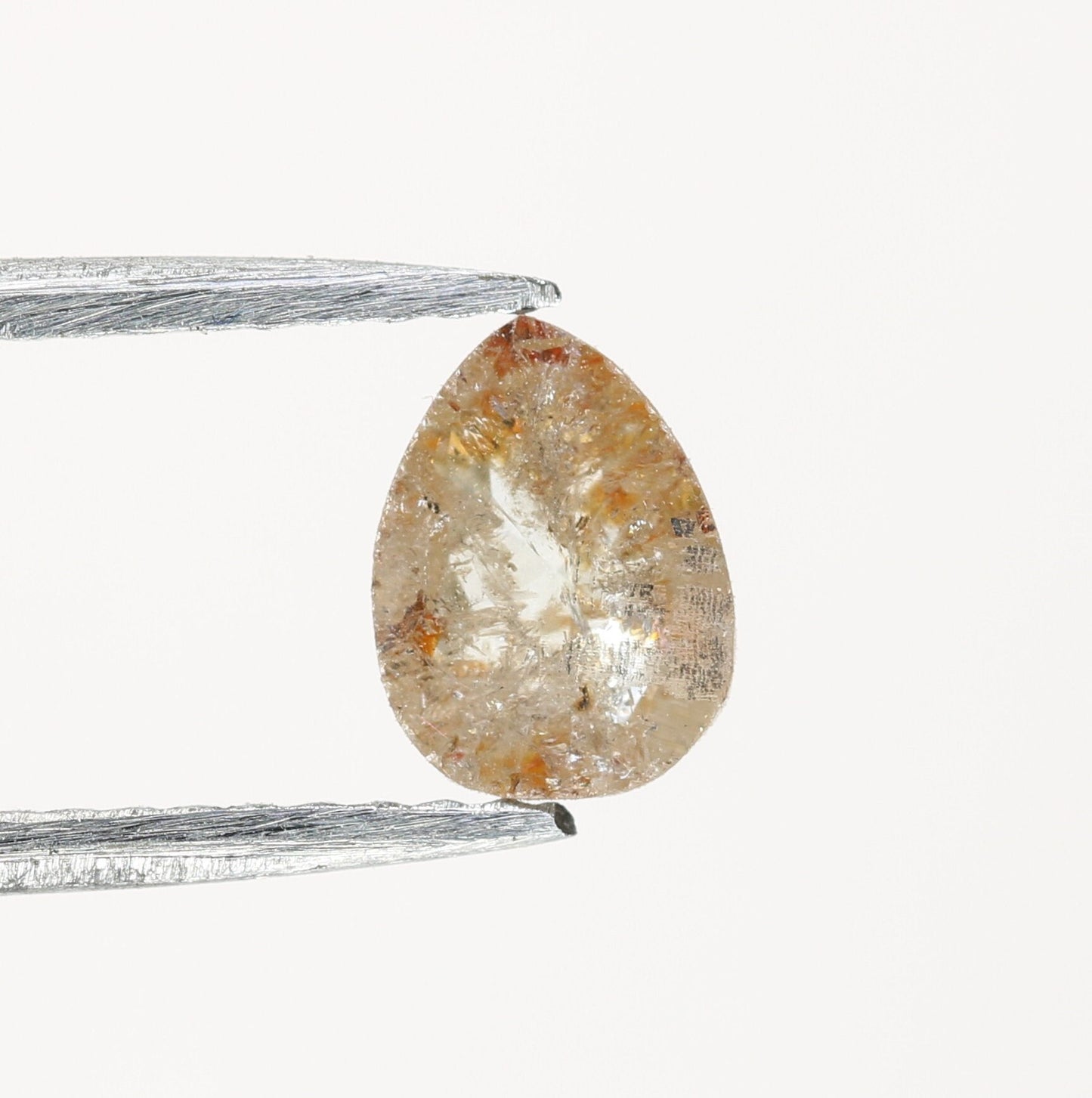 0.59 CT Rustic Peach Colour Pear Shape Diamond For Ring, For Pendant, Customized Jewlery MakingFor Gold Ring Diamonds