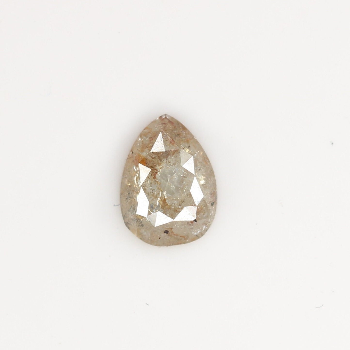 0.59 CT Rustic Peach Colour Pear Shape Diamond For Ring, For Pendant, Customized Jewlery MakingFor Gold Ring Diamonds