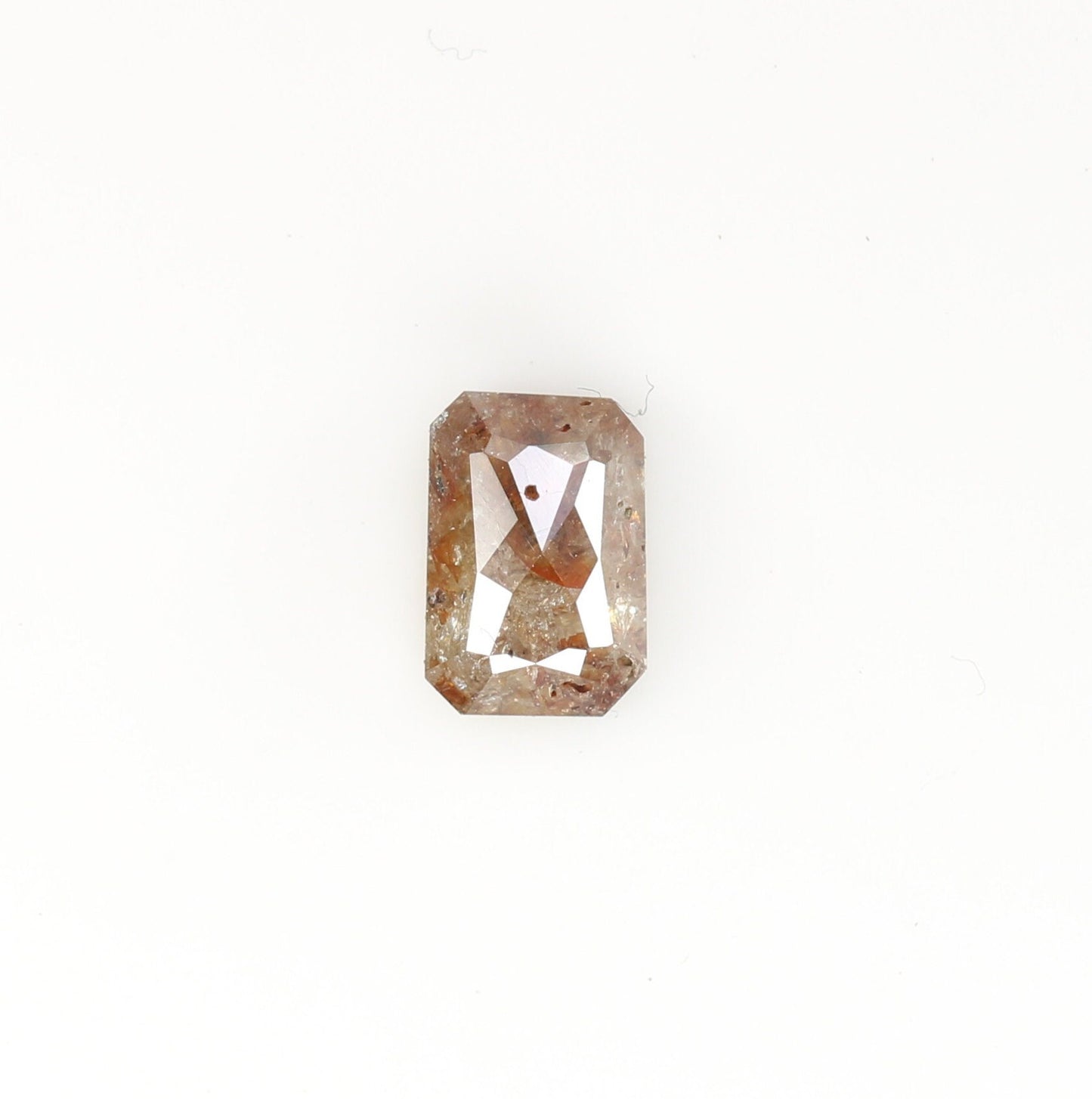 0.44 CT Emerald Cut Loose Salt & Pepper Diamond - Perfect for Wedding Rings - Labor Day Sale