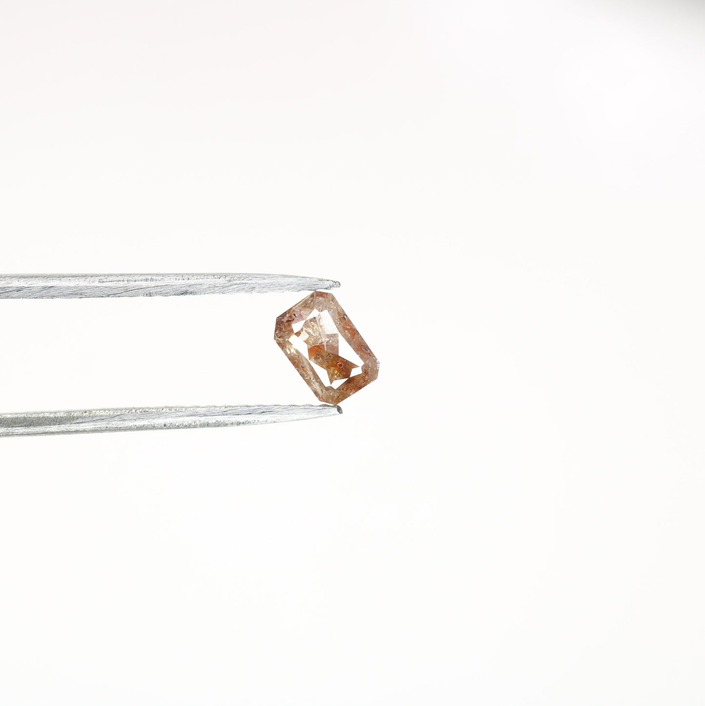 0.44 CT Emerald Cut Loose Salt & Pepper Diamond - Perfect for Wedding Rings - Labor Day Sale