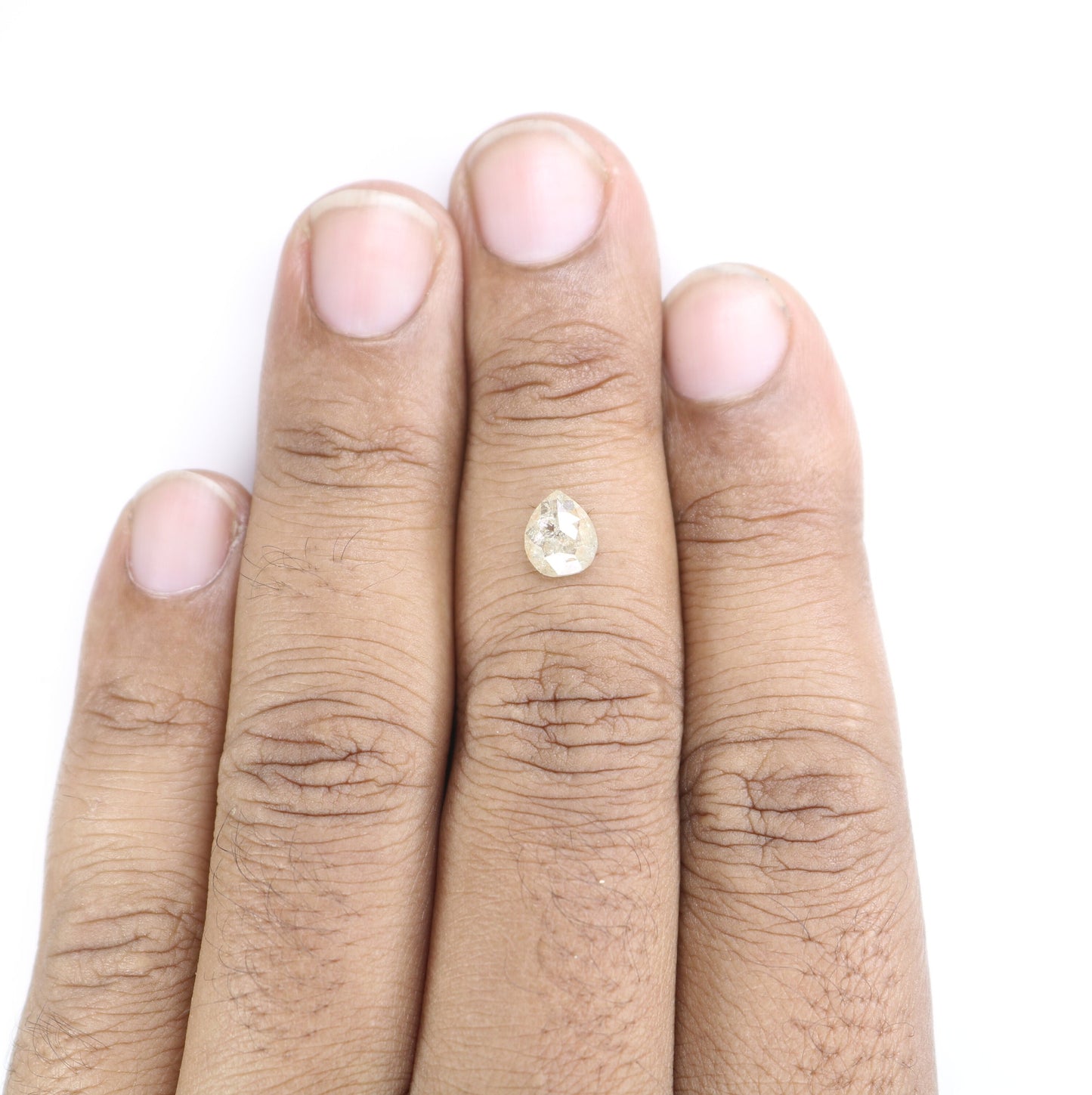 0.92 CT Pear Shape Light Yellow Diamond For Engagement Ring, Wedding Ring, JewleryFor Gold Ring Diamonds