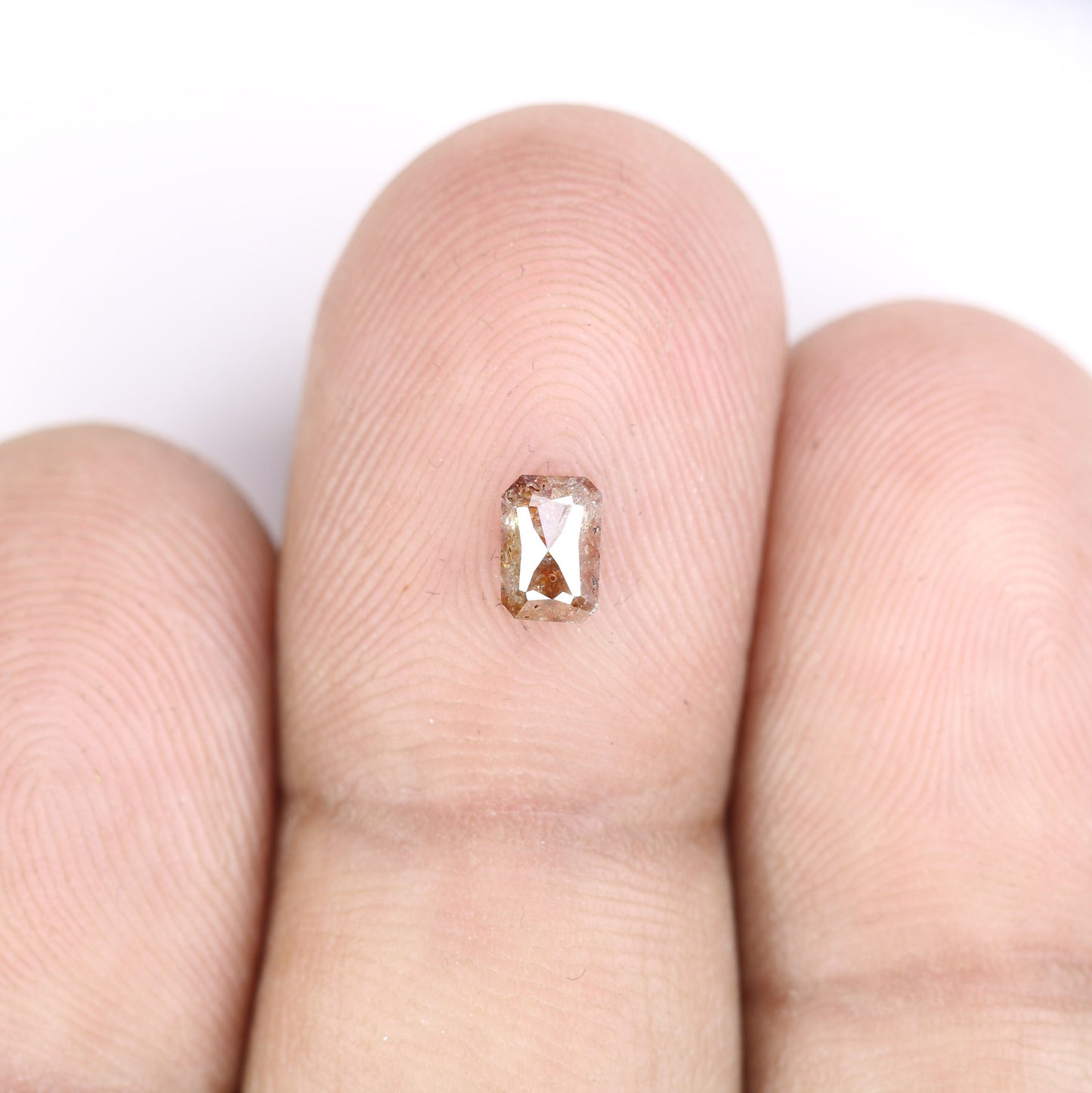 0.44 CT Emerald Cut Loose Salt & Pepper Diamond - Perfect for Wedding Rings - Labor Day Sale