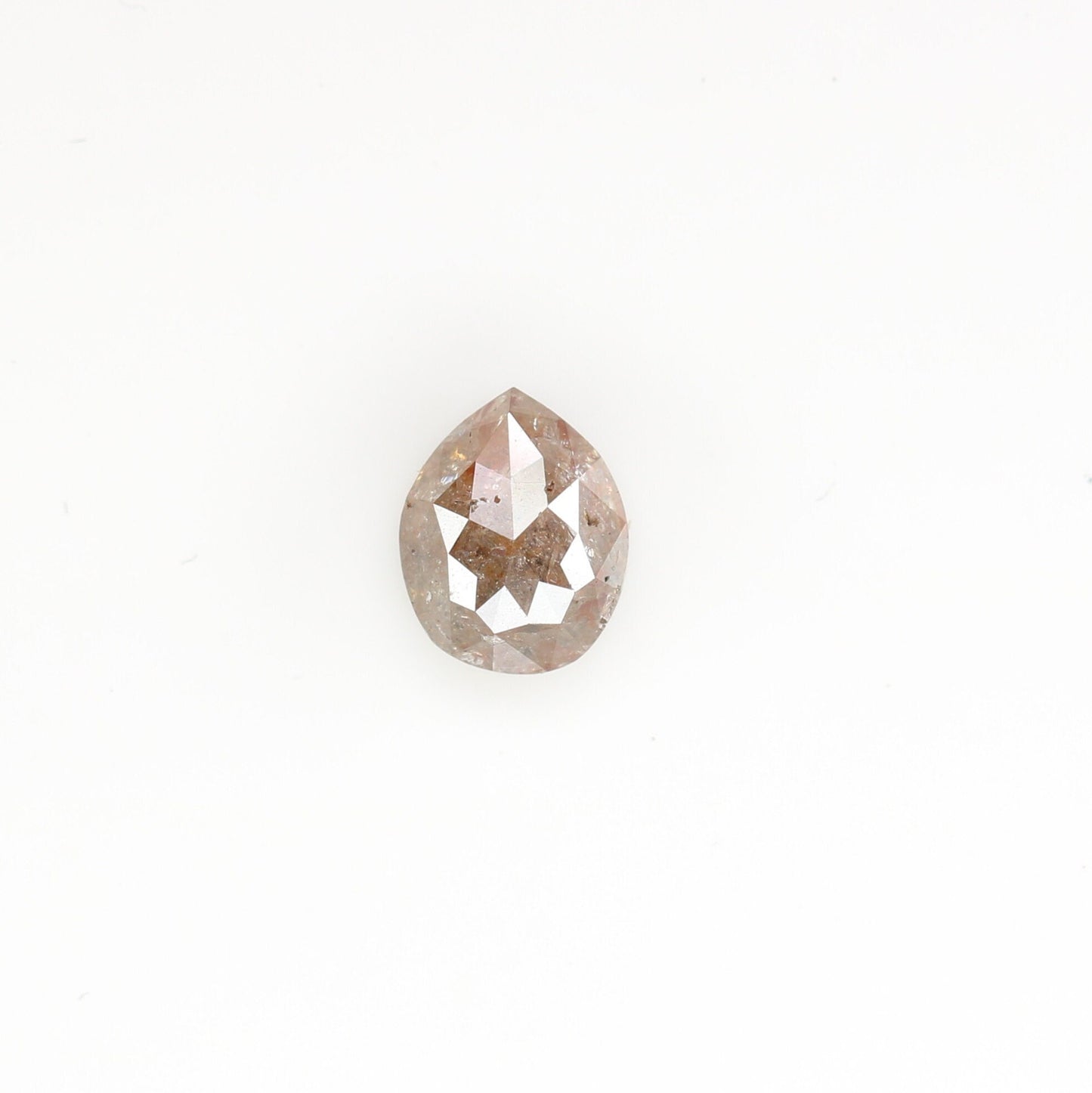 0.6 CT Beautiful Pear Shape Grey Red Colour Rustic Diamond For Multiple Ocassion And WeddingFor Gold Ring Diamonds