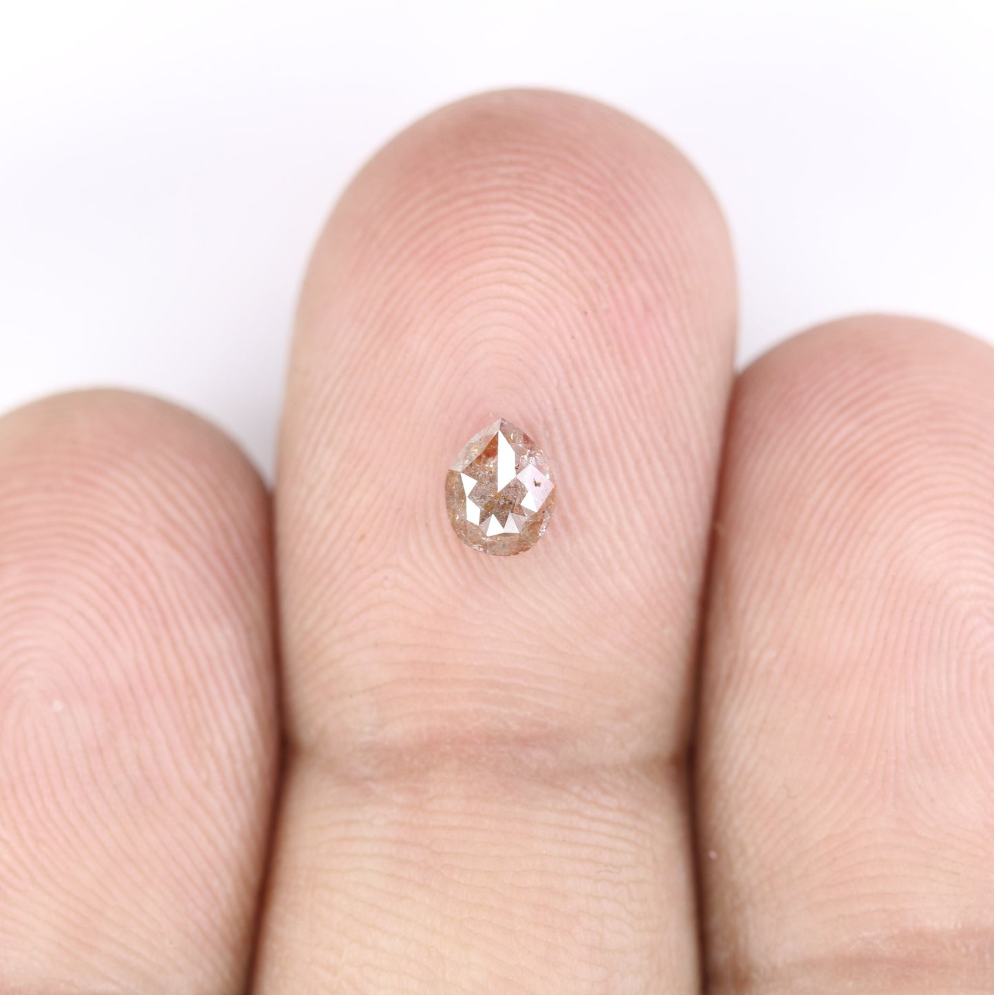 0.6 CT Beautiful Pear Shape Grey Red Colour Rustic Diamond For Multiple Ocassion And WeddingFor Gold Ring Diamonds