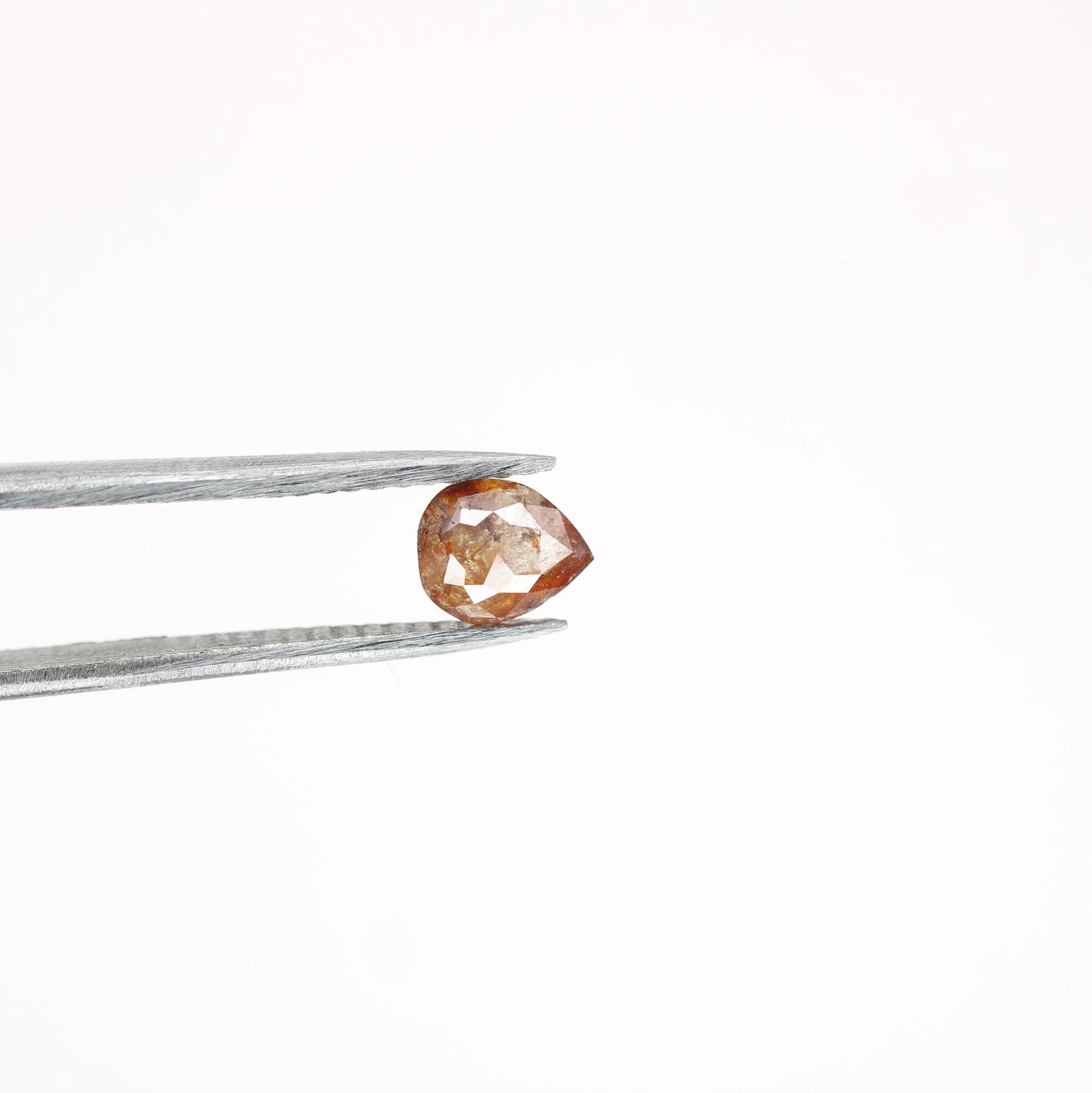 0.51 CT Red Colour Rustic Pear Shape Natural Diamond For Wedding Jewlery, Diamond Pendant, Gift For HerFor Gold Ring Diamonds