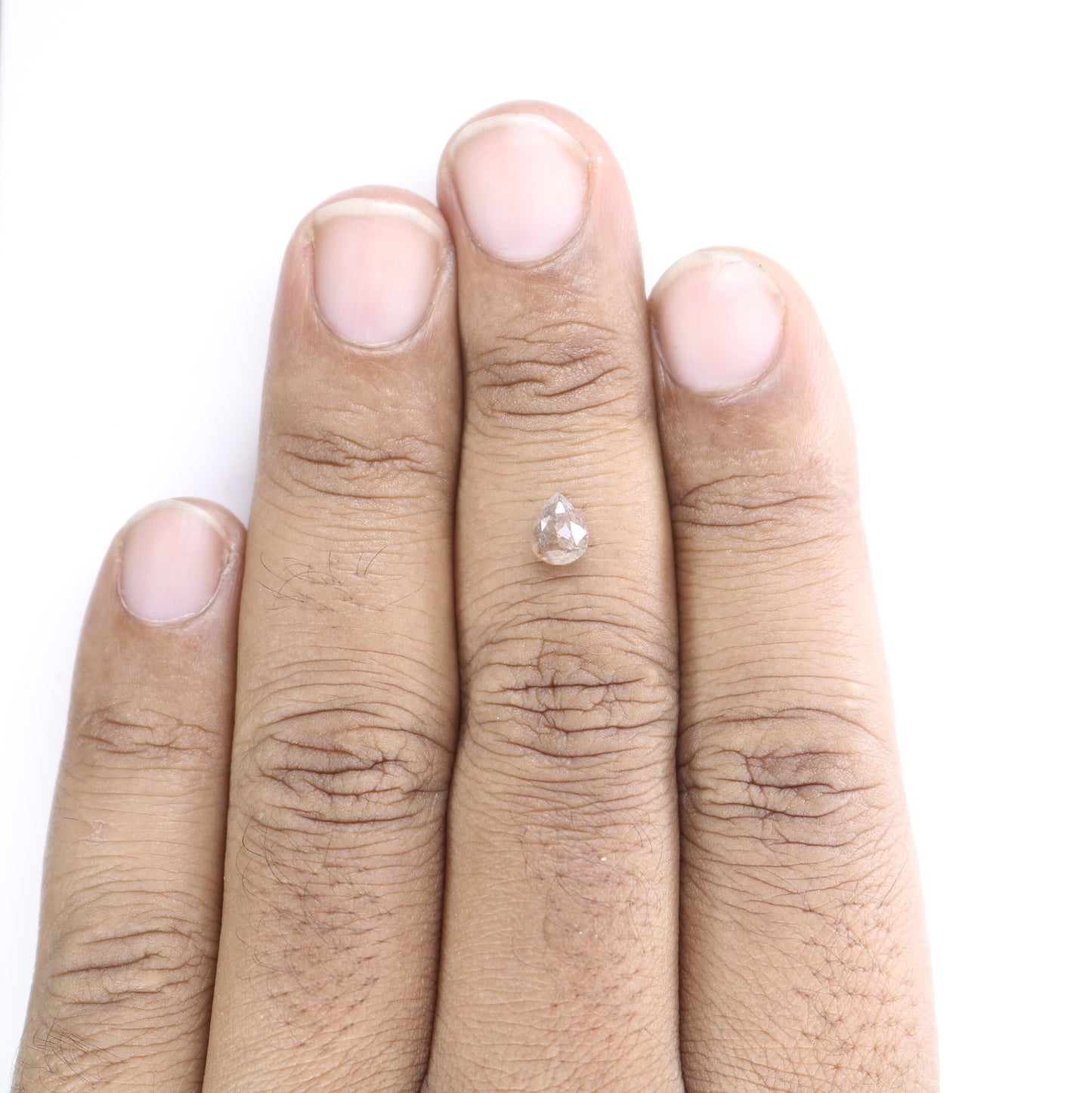0.81 CT Grey Colour Natural Pear Shape Polished Diamond For Multiple Occasions And Wedding, Gift For HerFor Gold Ring Diamonds