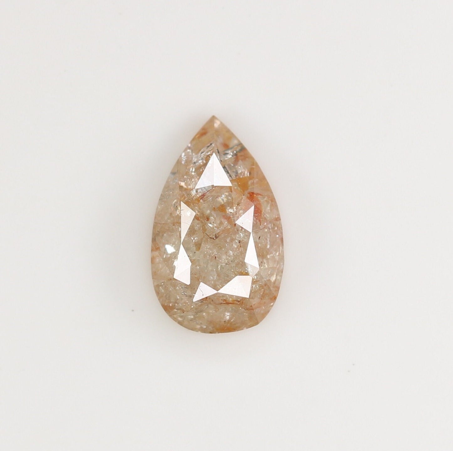 0.91 CT Peach Pear Shape Diamond - Versatile Engagement Ring for Her
