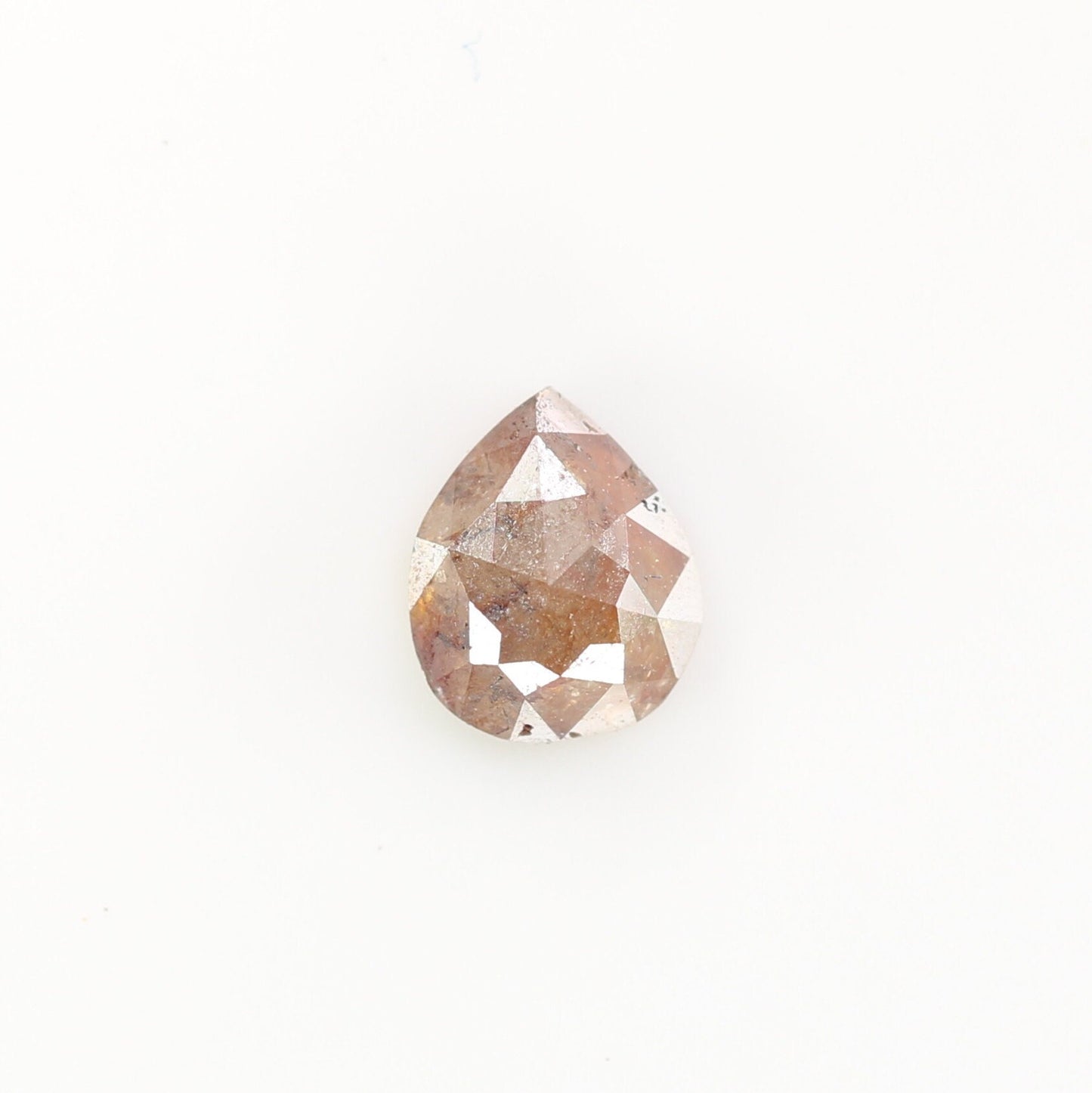 0.51 CT Red Colour Rustic Pear Shape Natural Diamond For Wedding Jewlery, Diamond Pendant, Gift For HerFor Gold Ring Diamonds