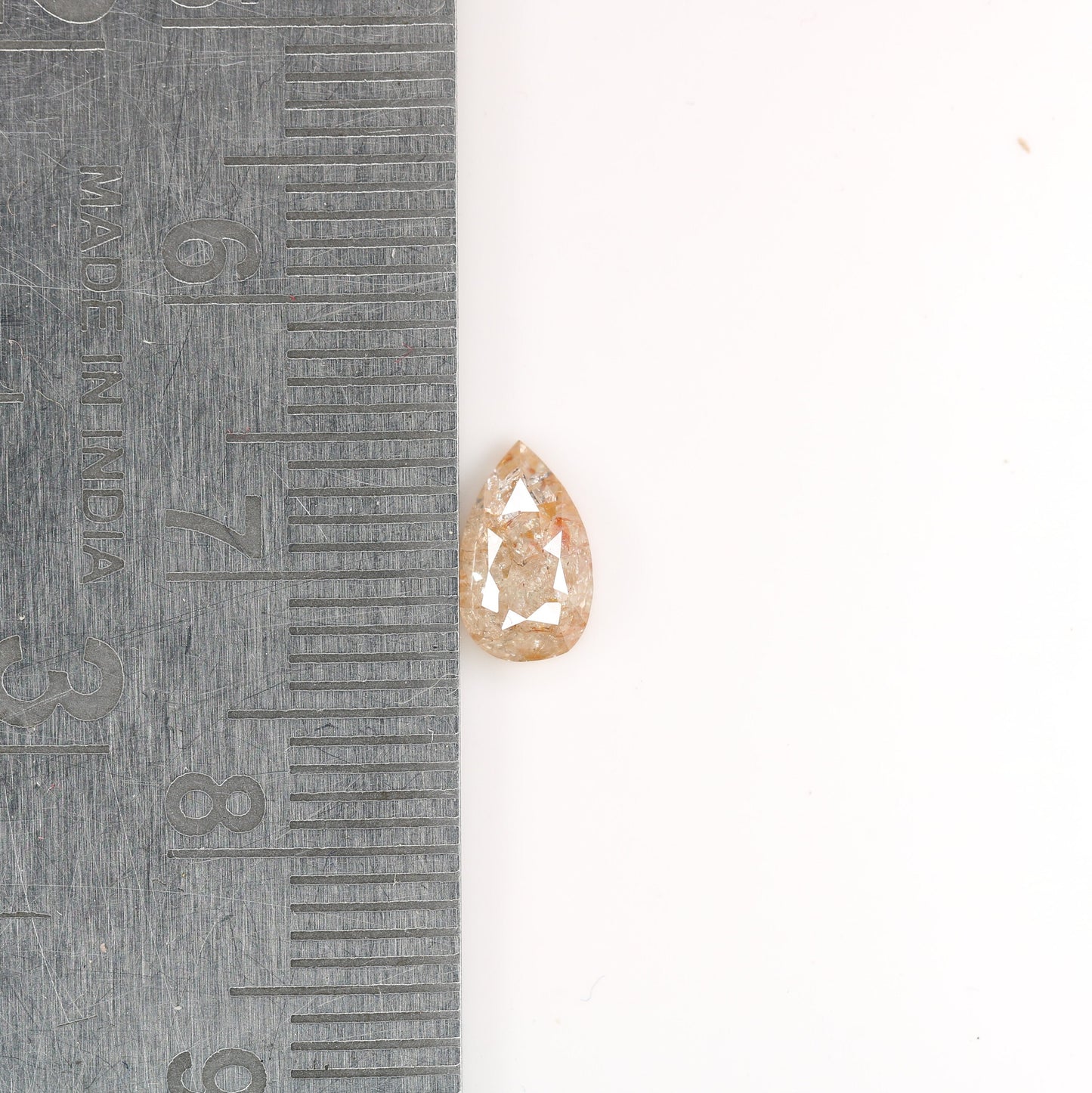 0.91 CT Peach Pear Shape Diamond - Versatile Engagement Ring for Her