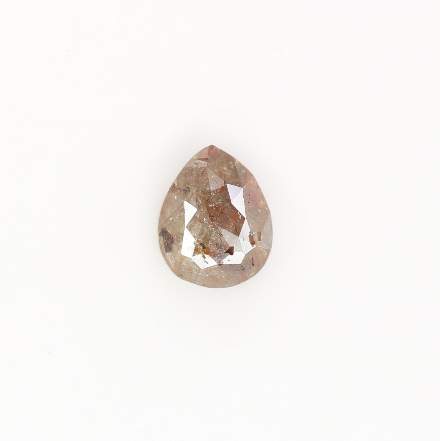 0.63 CT Red Colour Pear Shape Rustic Diamond For Engagement Ring | Classy Red Colour | Pear RingFor Gold Ring Diamonds