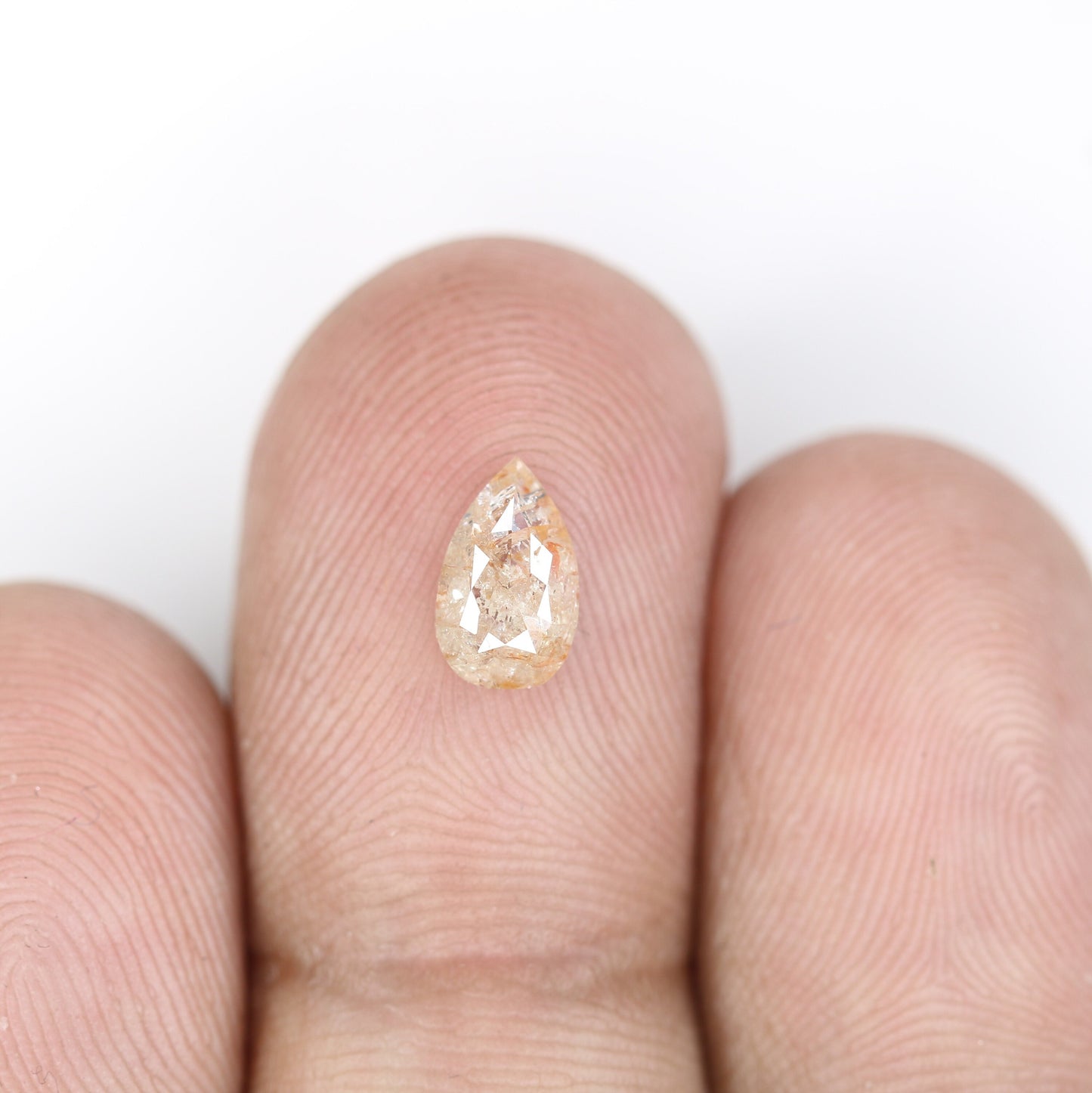 0.91 CT Peach Pear Shape Diamond - Versatile Engagement Ring for Her