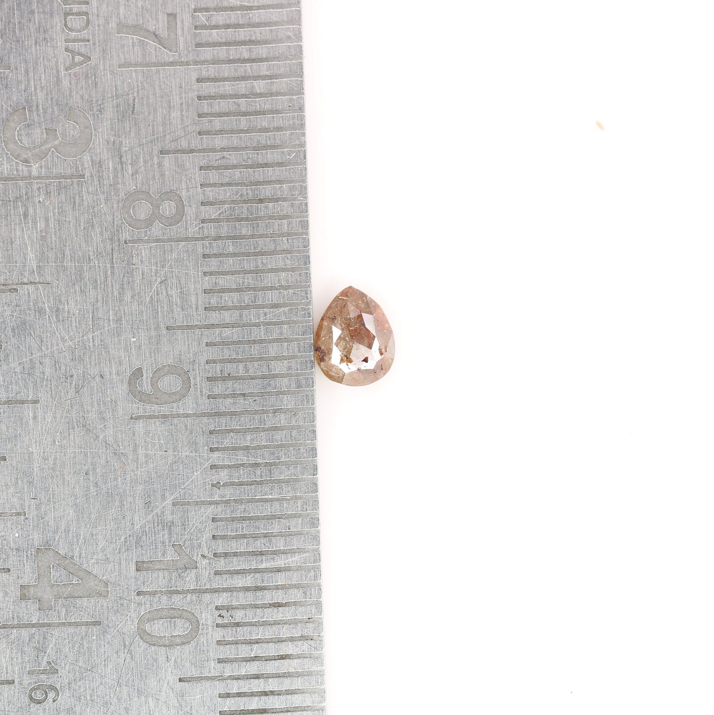 0.63 CT Red Colour Pear Shape Rustic Diamond For Engagement Ring | Classy Red Colour | Pear RingFor Gold Ring Diamonds