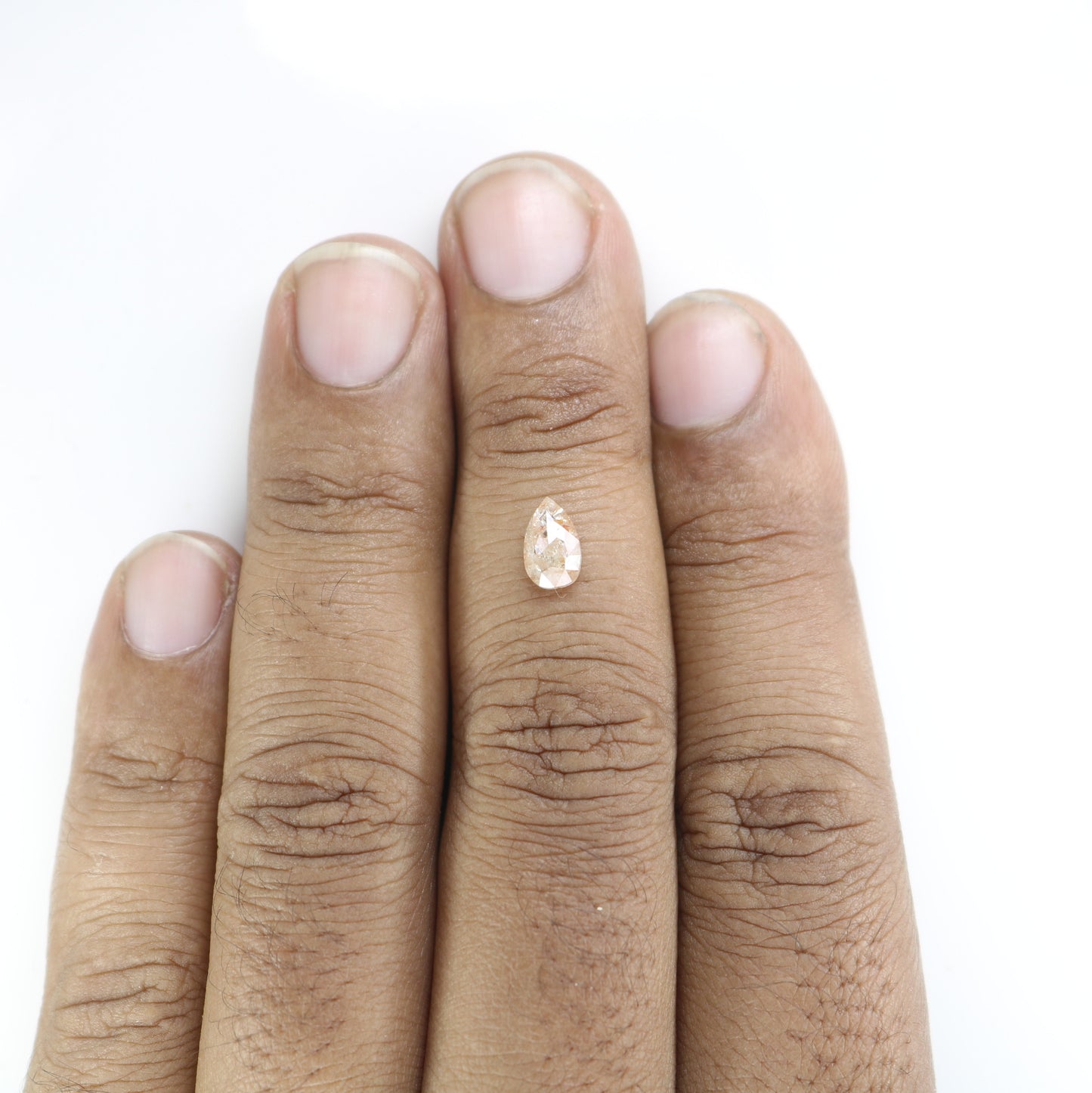 0.91 CT Peach Pear Shape Diamond - Versatile Engagement Ring for Her
