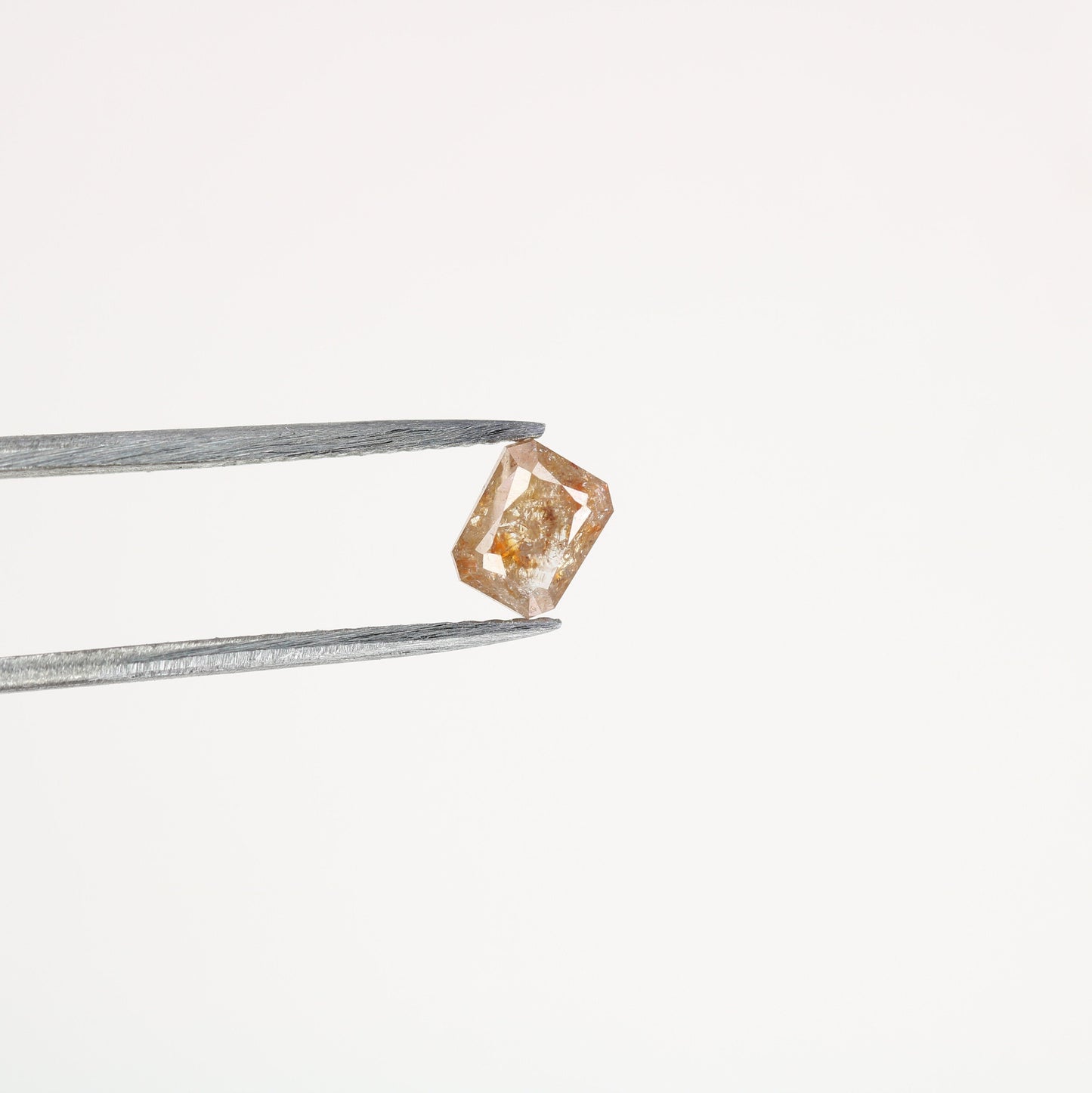 0.51 CT Red Emerald Cut Loose Salt & Pepper Diamond - Perfect for Wedding Rings - Labor Day Sale