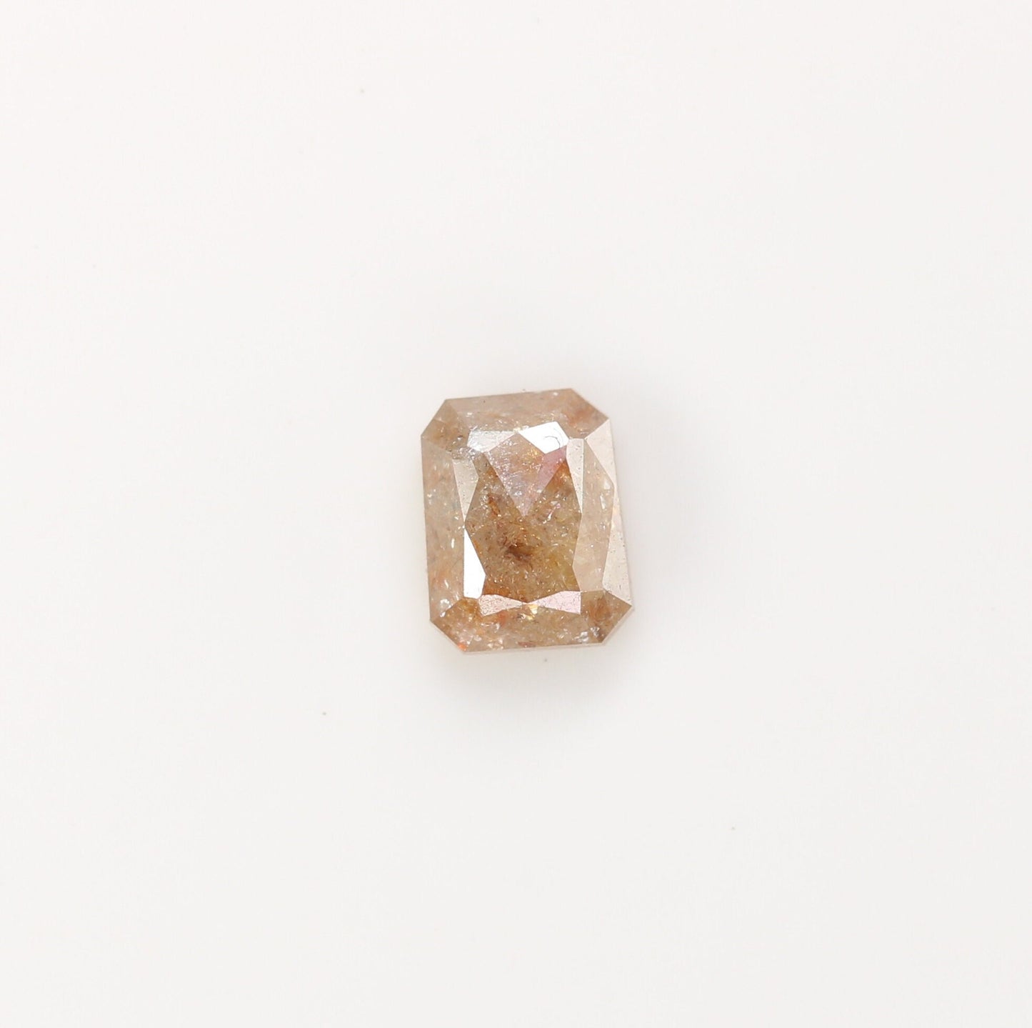 0.51 CT Red Emerald Cut Loose Salt & Pepper Diamond - Perfect for Wedding Rings - Labor Day Sale