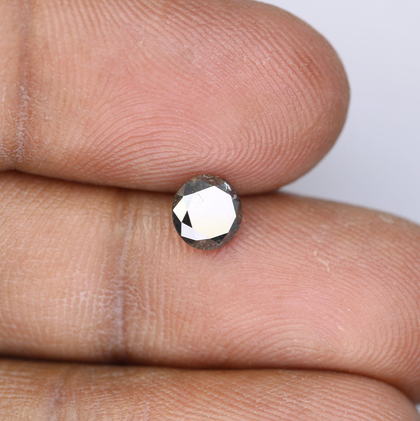 0.82 CT Round Salt and Pepper Galaxy Diamond | Natural Loose Diamond for Custom Gold Rings and Fine Jewelry