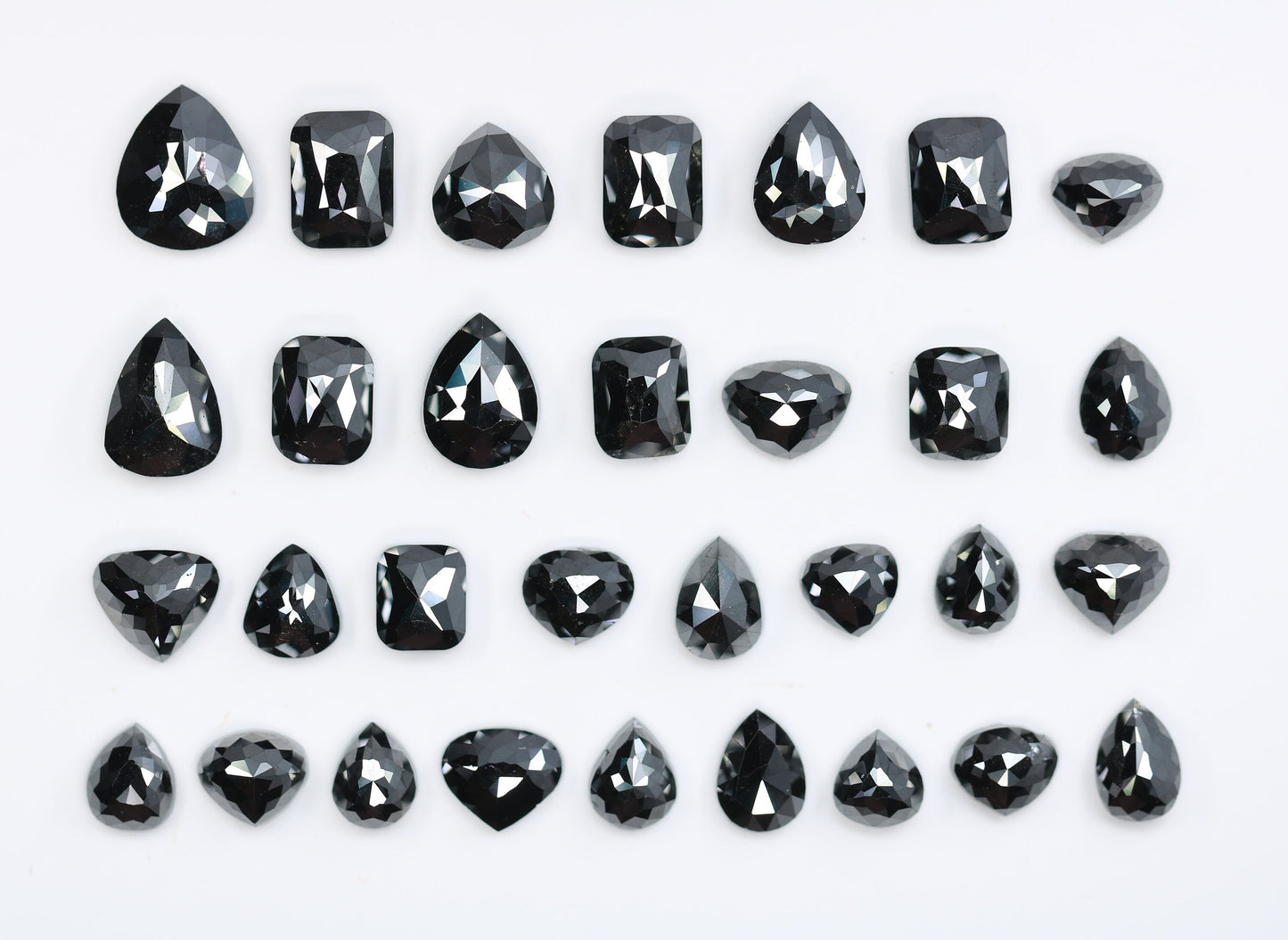 Antique Mixed Shape Black Diamonds | Natural Loose Salt and Pepper Diamonds | Unique Gems for Sale | Perfect Gift for Jewelry Lovers