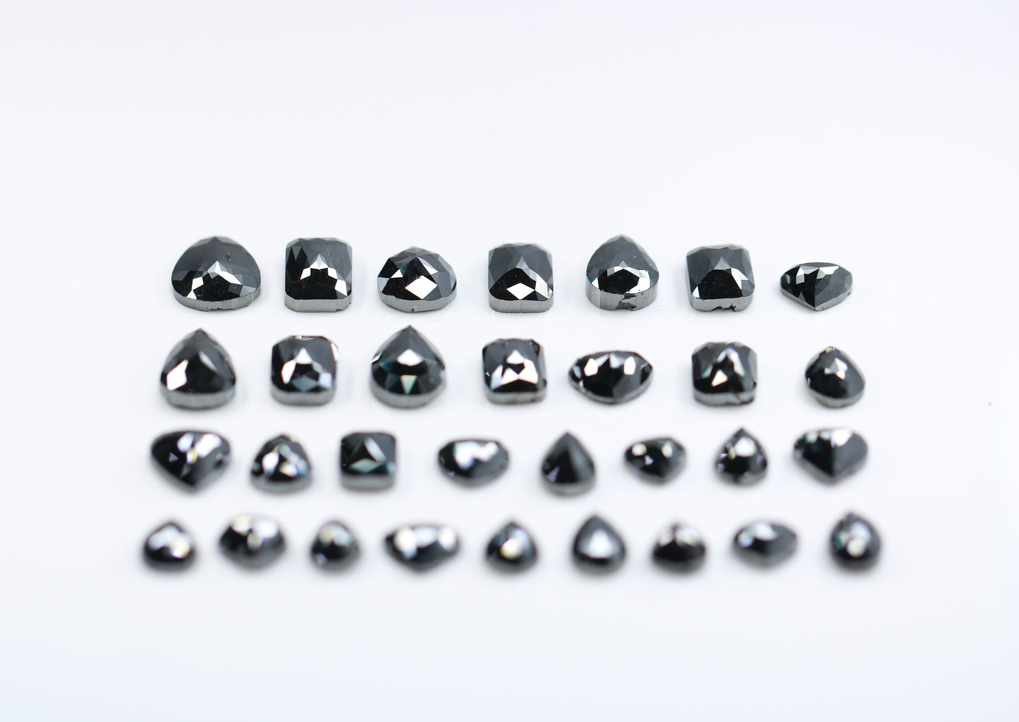 Antique Mixed Shape Black Diamonds | Natural Loose Salt and Pepper Diamonds | Unique Gems for Sale | Perfect Gift for Jewelry Lovers