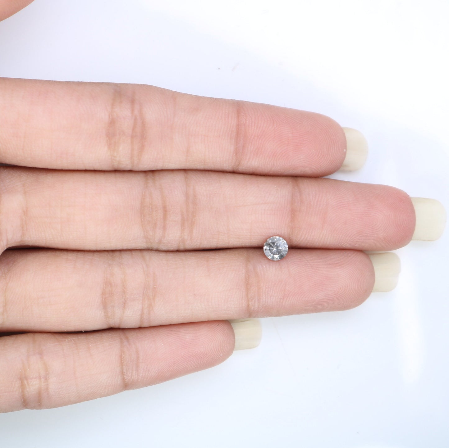 0.40 CT Brilliant Cut Salt and Pepper Diamond | Ideal for Engagement Rings and Custom Gold Jewelry