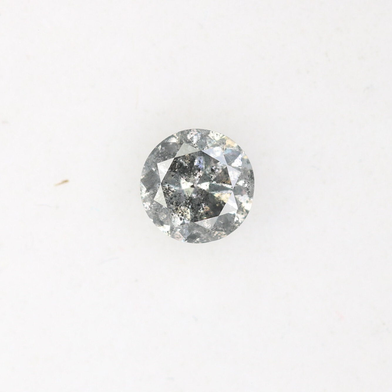 0.40 CT Brilliant Cut Salt and Pepper Diamond | Loose Natural Diamond for Custom Gold Rings and Fine Jewelry