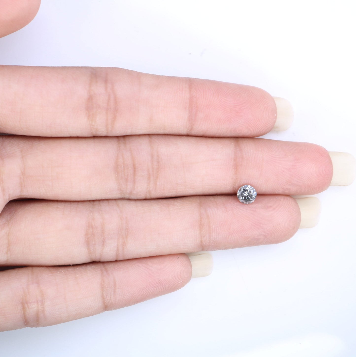 0.40 CT Brilliant Cut Salt and Pepper Diamond | Loose Natural Diamond for Custom Gold Rings and Fine Jewelry