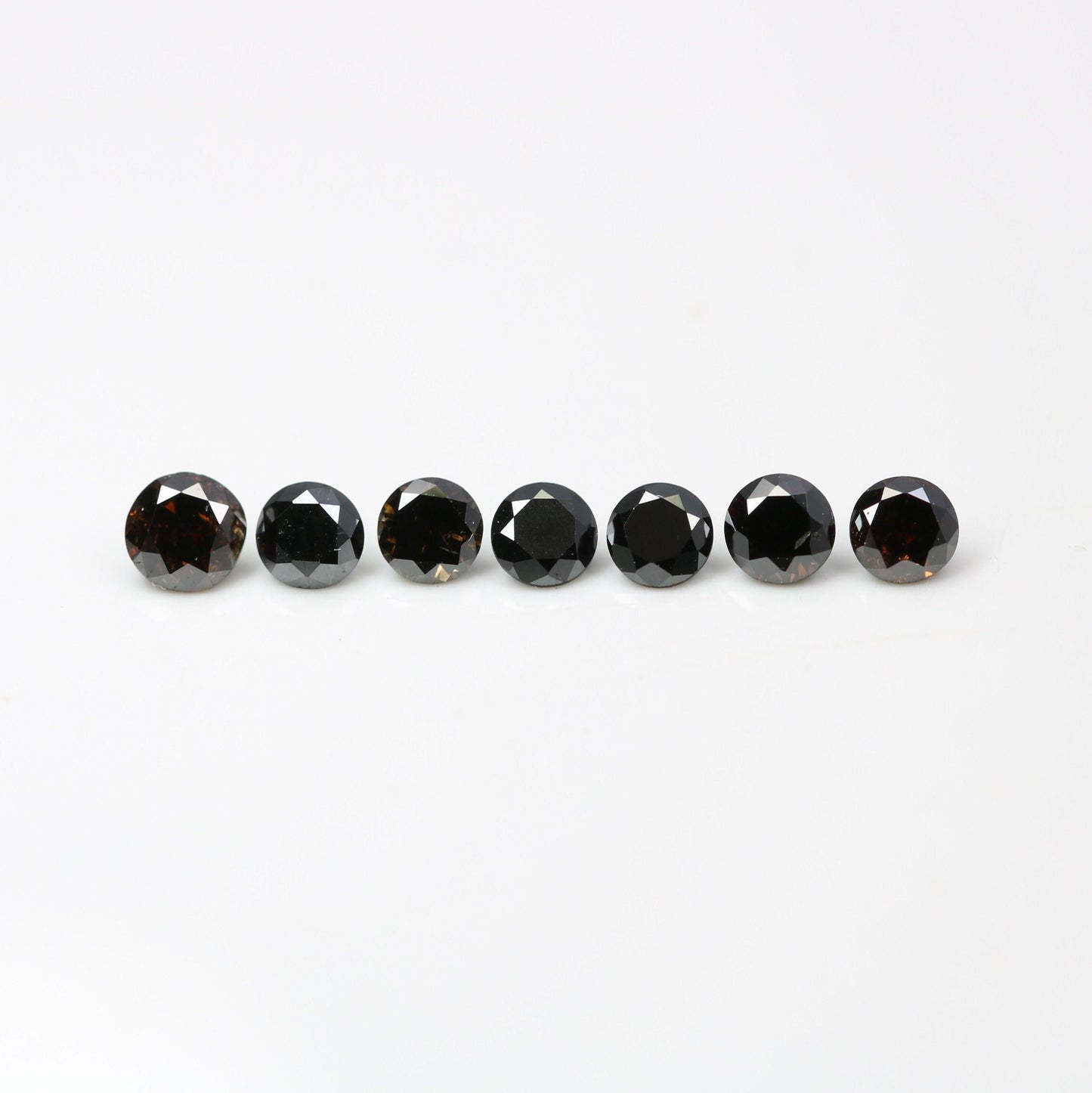 Natural Black Brilliant Cut Diamond | Loose Gemstone for Custom Gold Rings and Fine Jewelry