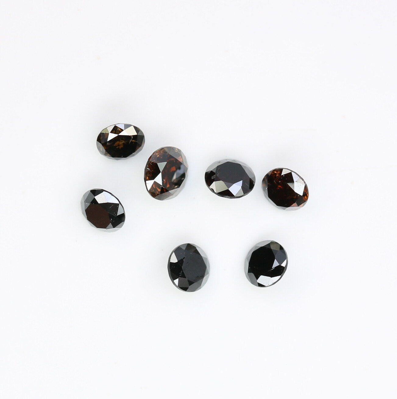 Natural Black Brilliant Cut Diamond | Loose Gemstone for Custom Gold Rings and Fine Jewelry