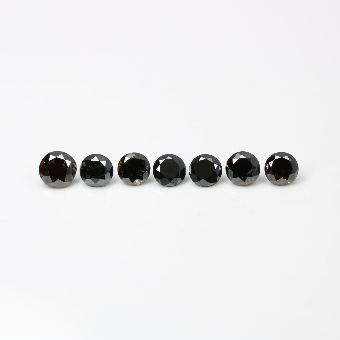Natural Black Brilliant Cut Diamond | Loose Gemstone for Custom Gold Rings and Fine Jewelry
