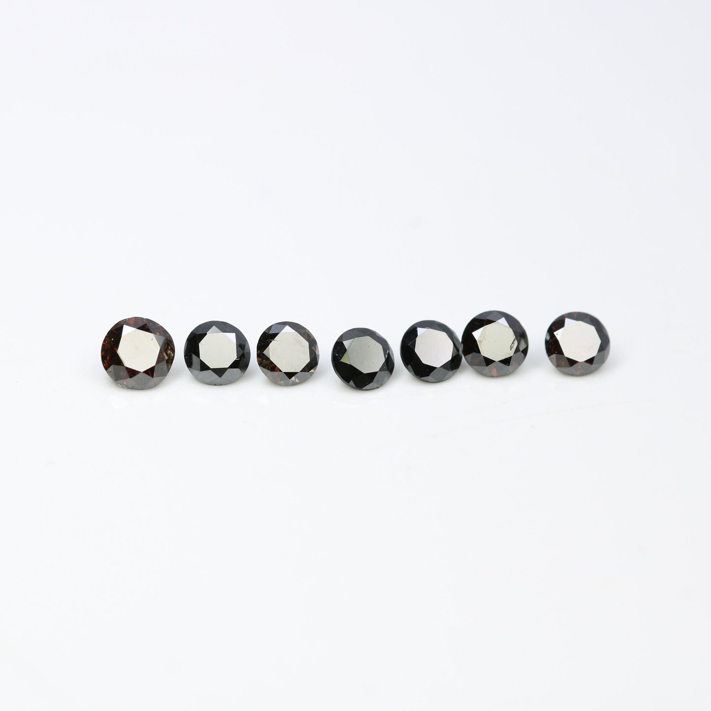 Natural Black Brilliant Cut Diamond | Loose Gemstone for Custom Gold Rings and Fine Jewelry